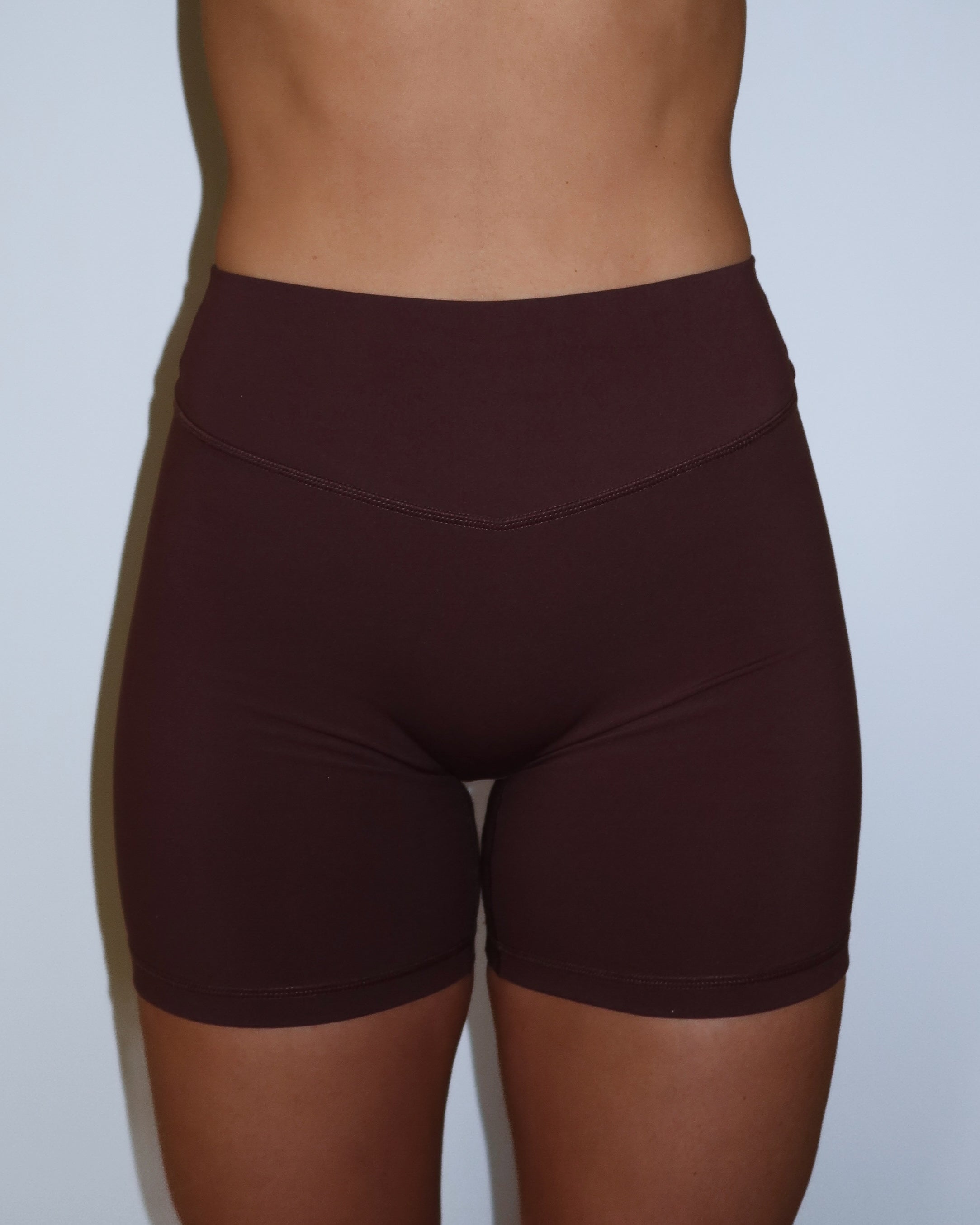 Bridge Short (text logo) - Mocha Brown