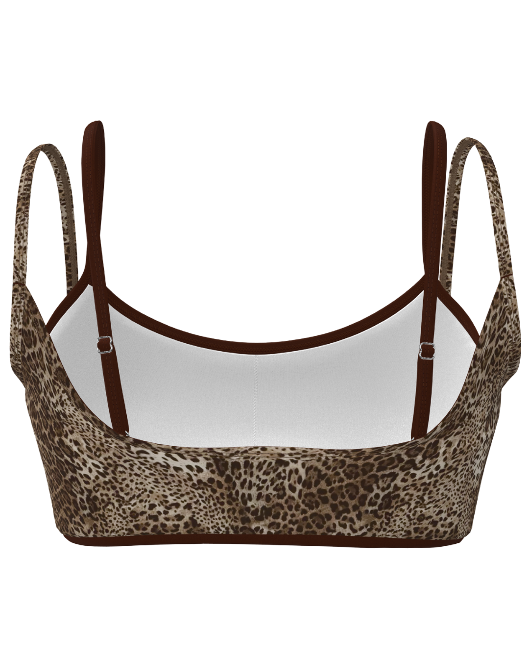 Double Layer Scoop Bra - Wild Side & Mocha Brown