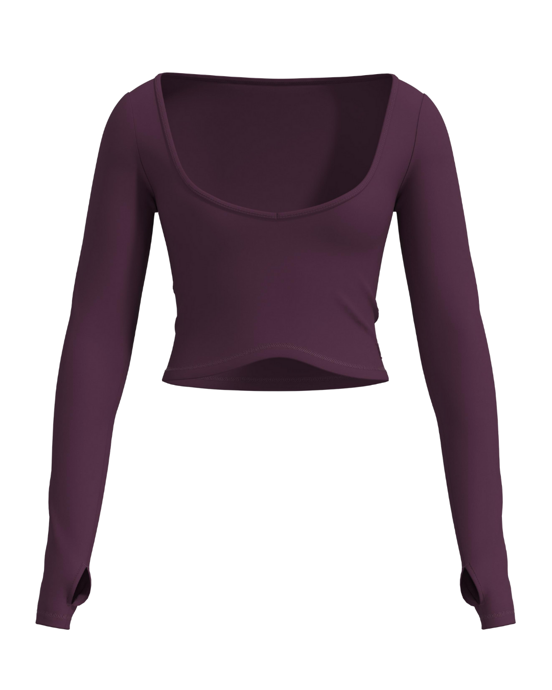 Stretch Long Sleeve - Merlot (lounge material)