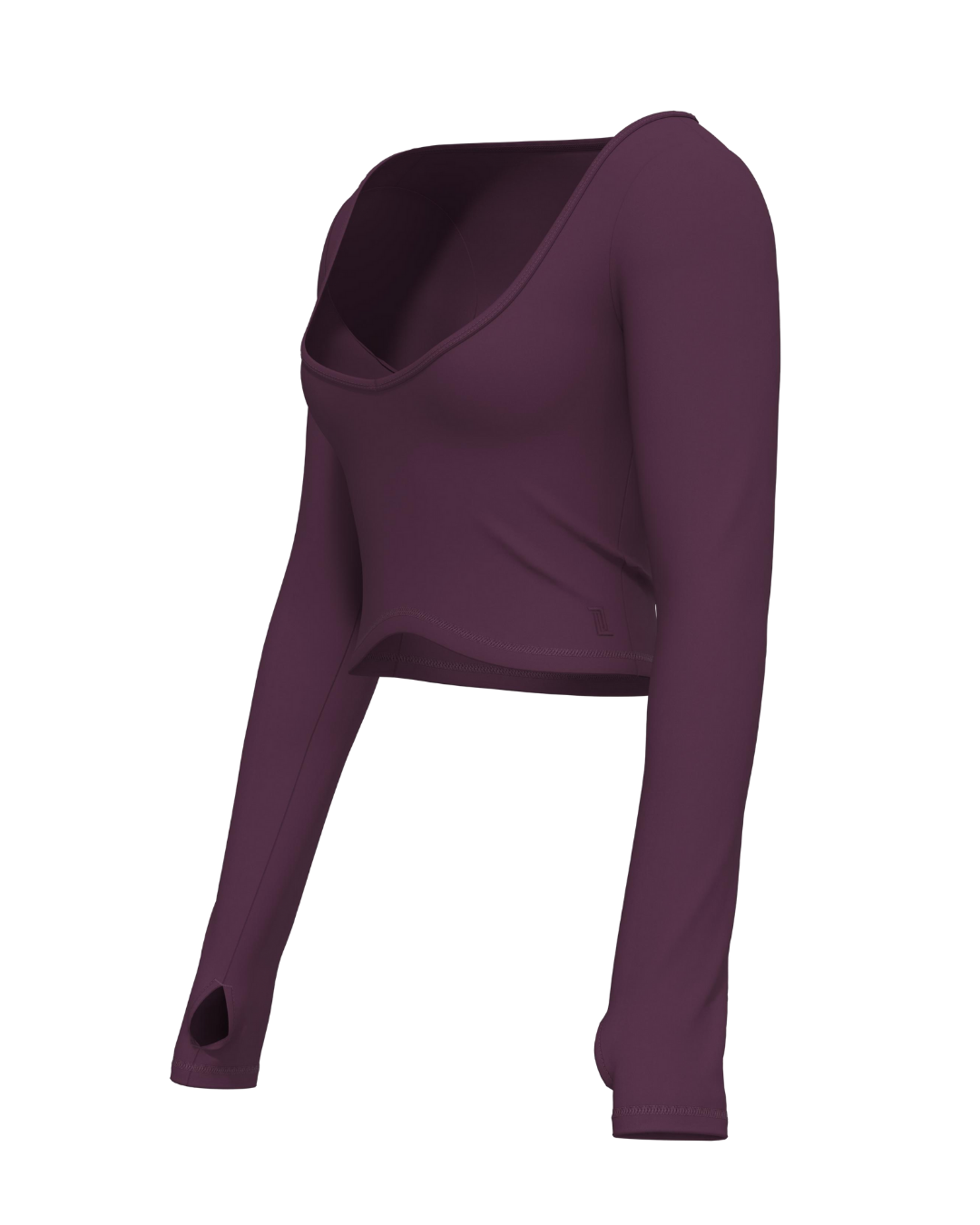 Stretch Long Sleeve - Merlot (lounge material)