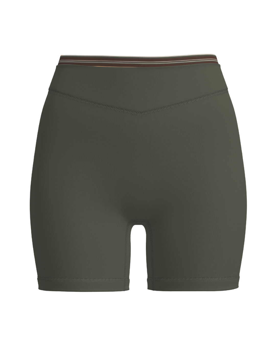 Layered Sculpt Short V2 - Palm & Trailside Stripes