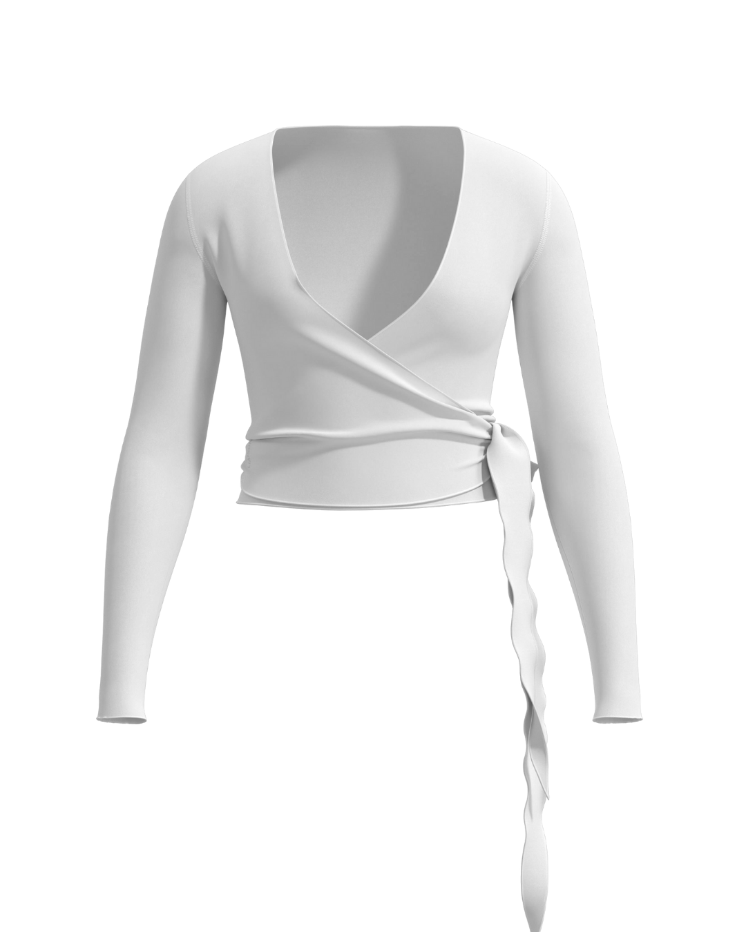 Pirouette Wrap Top - White