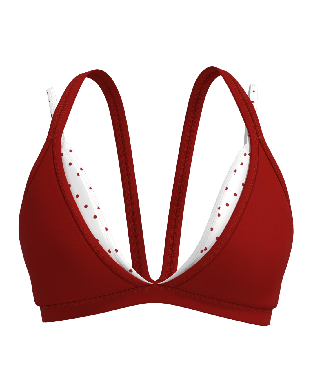 PRE-ORDER - Double Layer Pulse Bra - Kiss & White Polka Dots