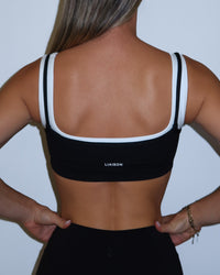 Double Layer Core Bra - Black & White