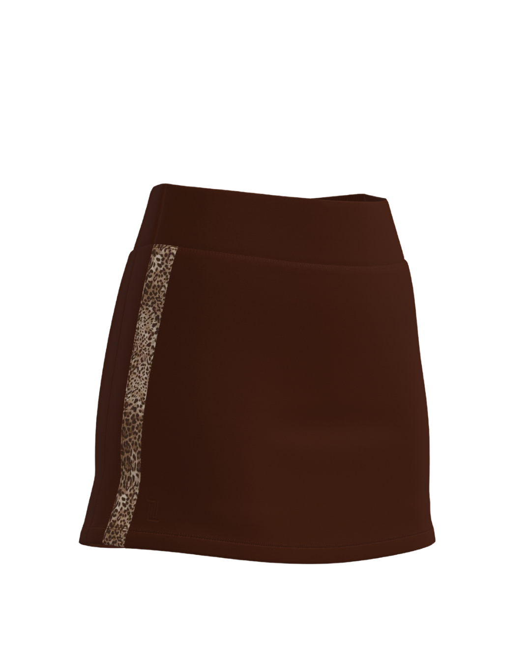 Contrast Skort - Mocha Brown & Wild Side