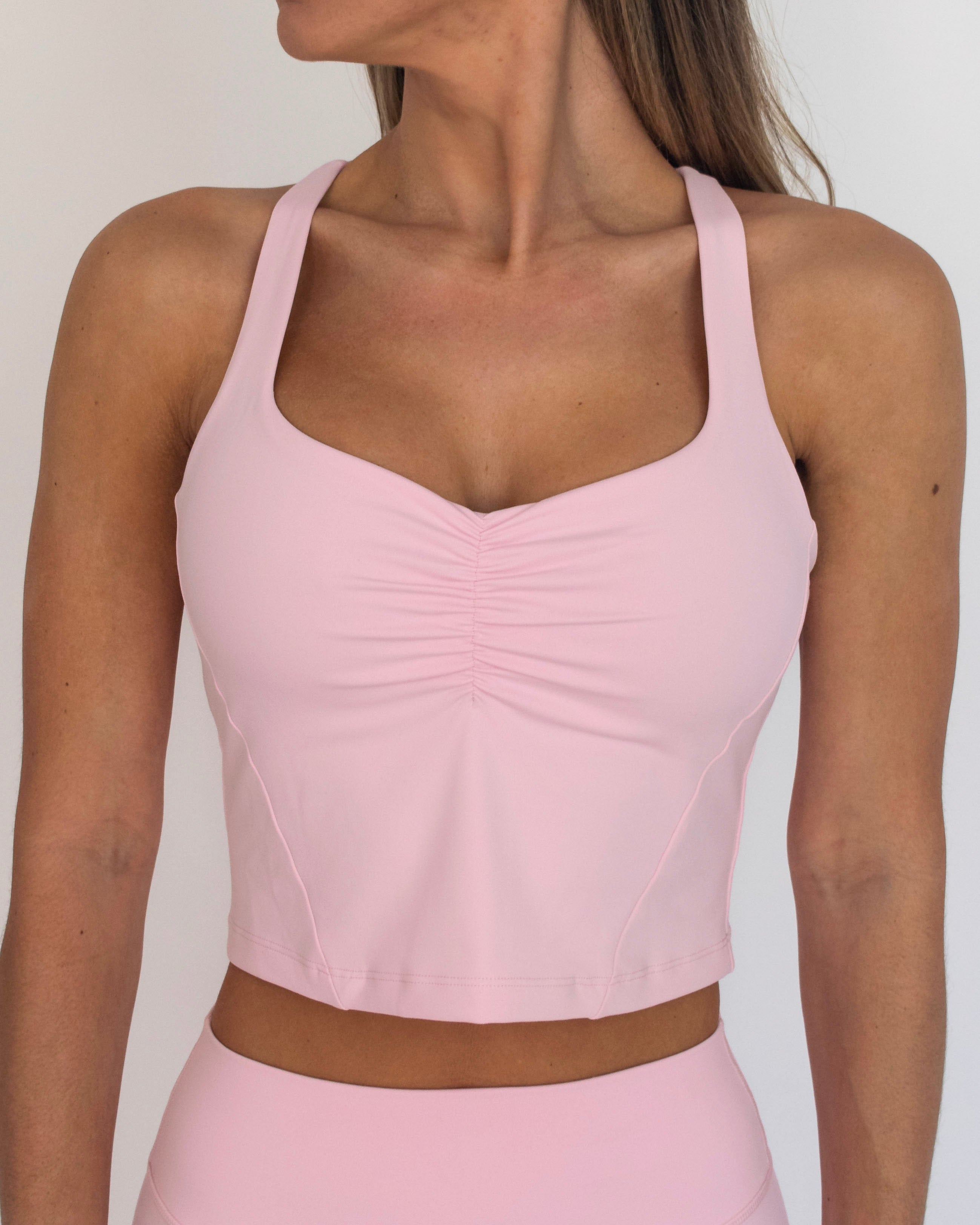Scrunch Tank - Soft Pink