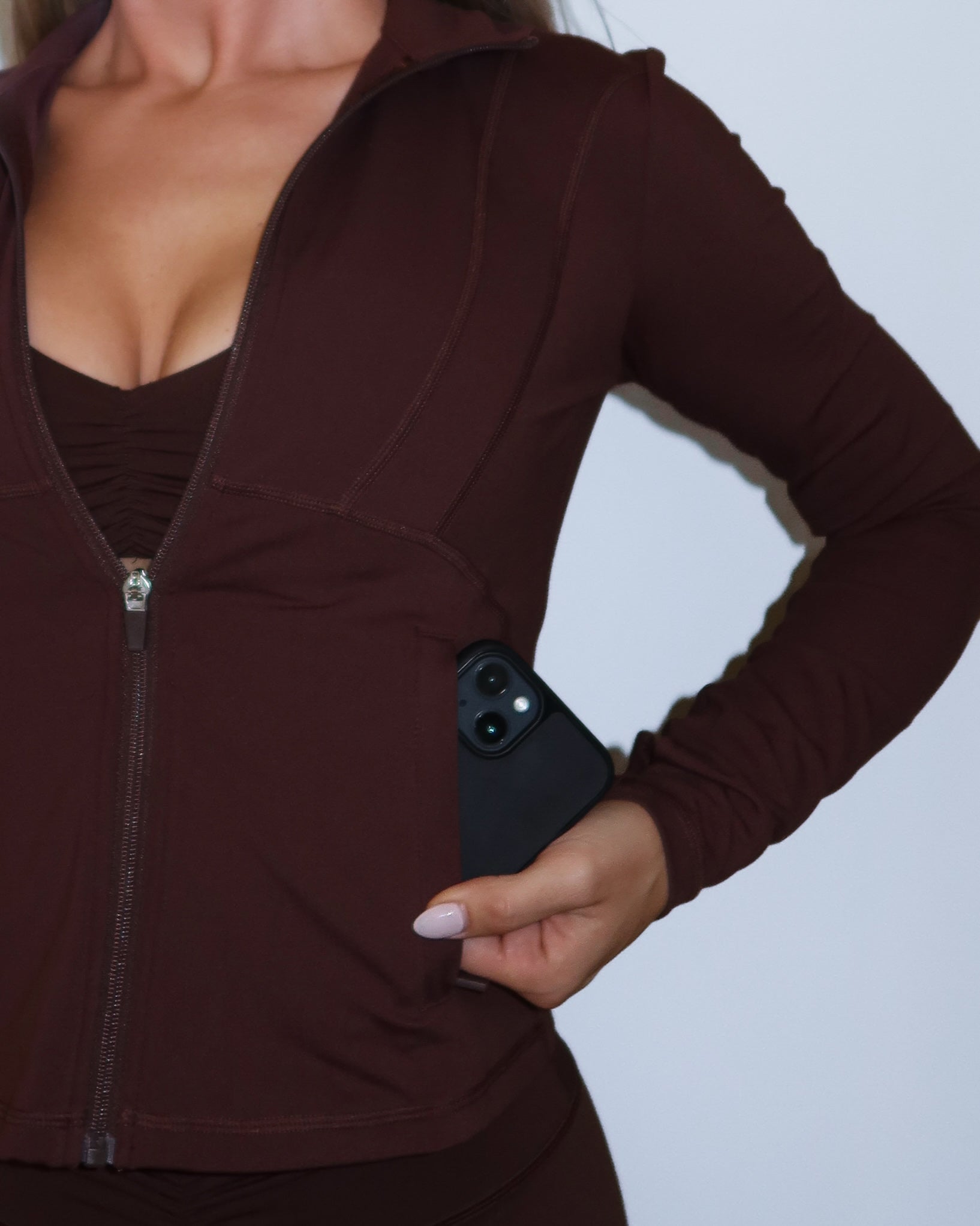 Sculpt Jacket - Mocha Brown