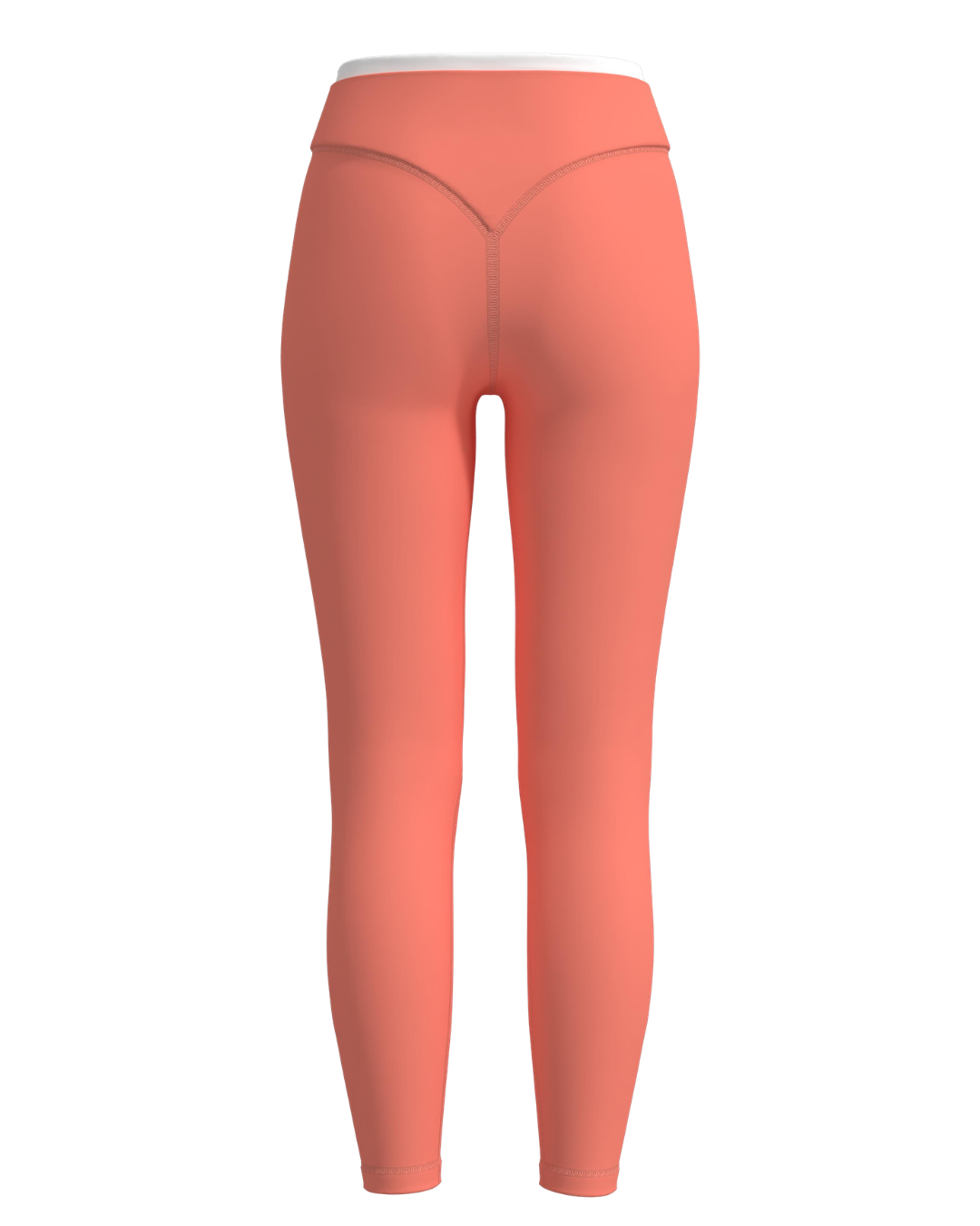 Layered Sculpt Pant - Guava & White