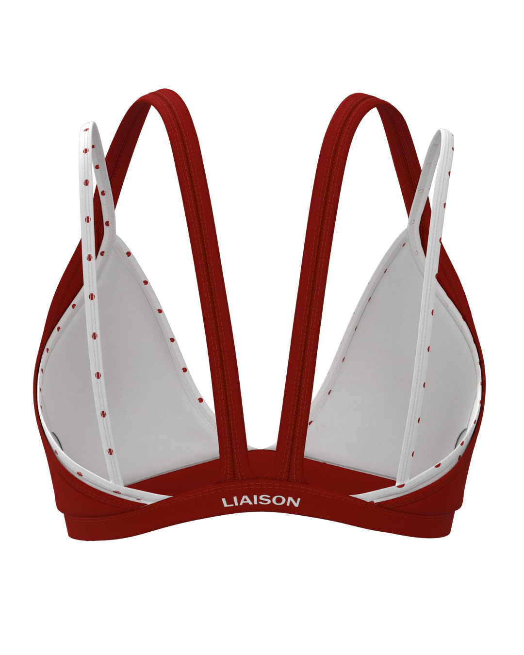 Double Layer Pulse Bra - Kiss & White Polka Dots