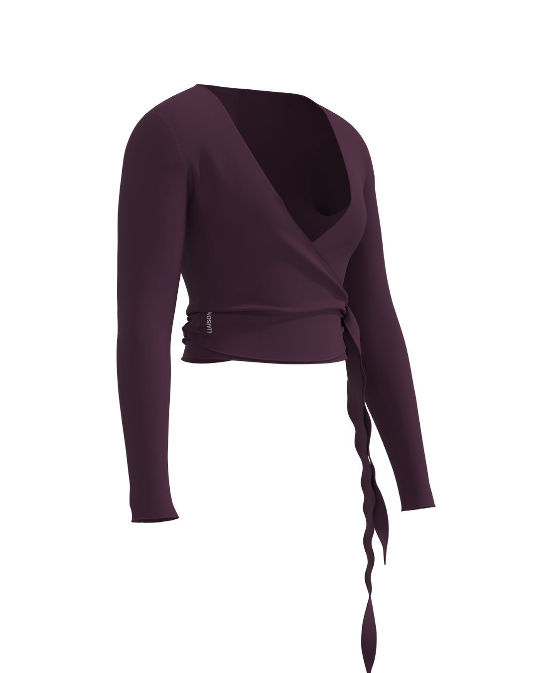 Pirouette Wrap Top - Merlot