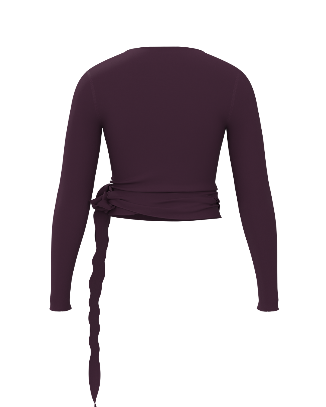 Pirouette Wrap Top - Merlot