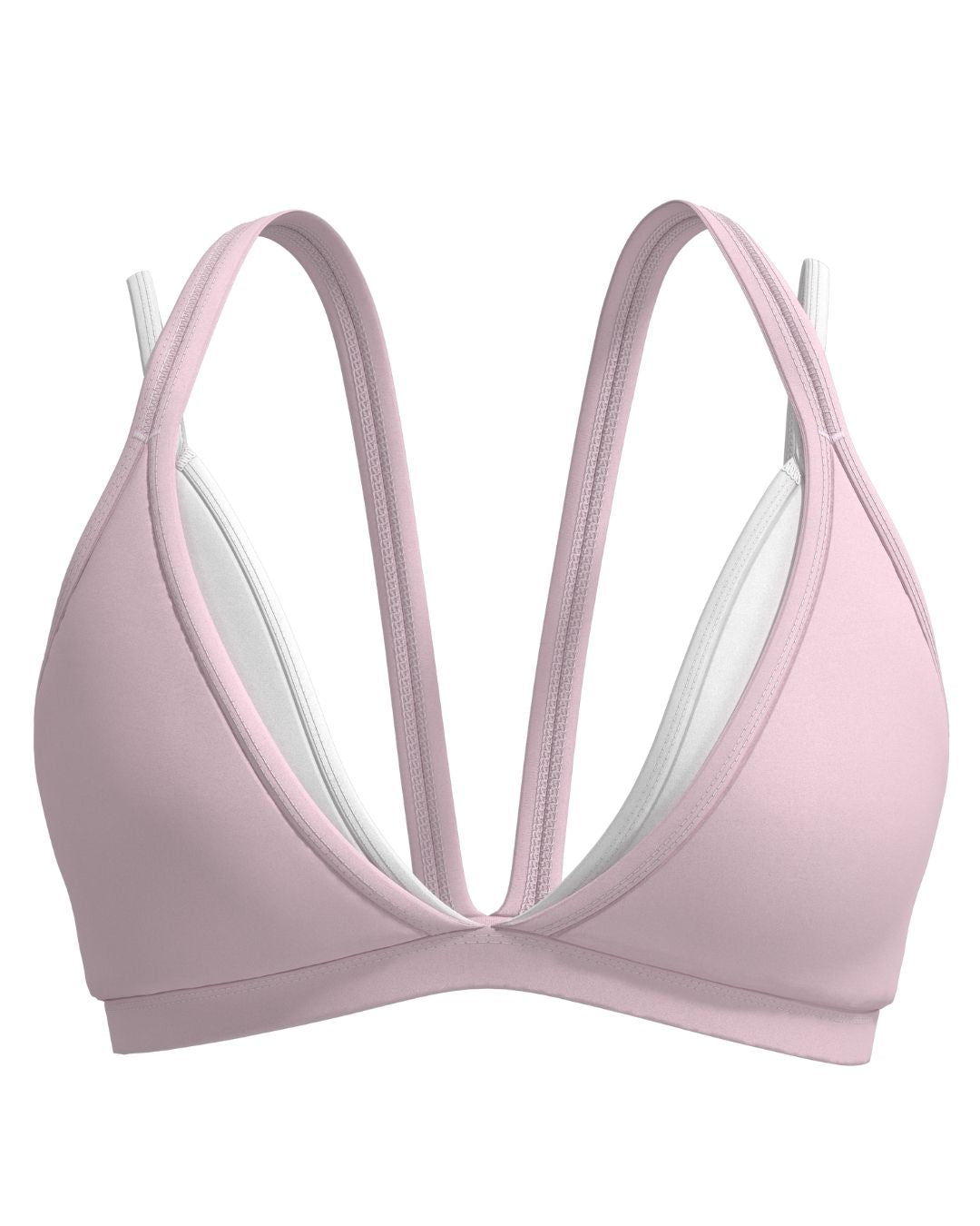 Double Layer Pulse Bra - Soft Pink & White