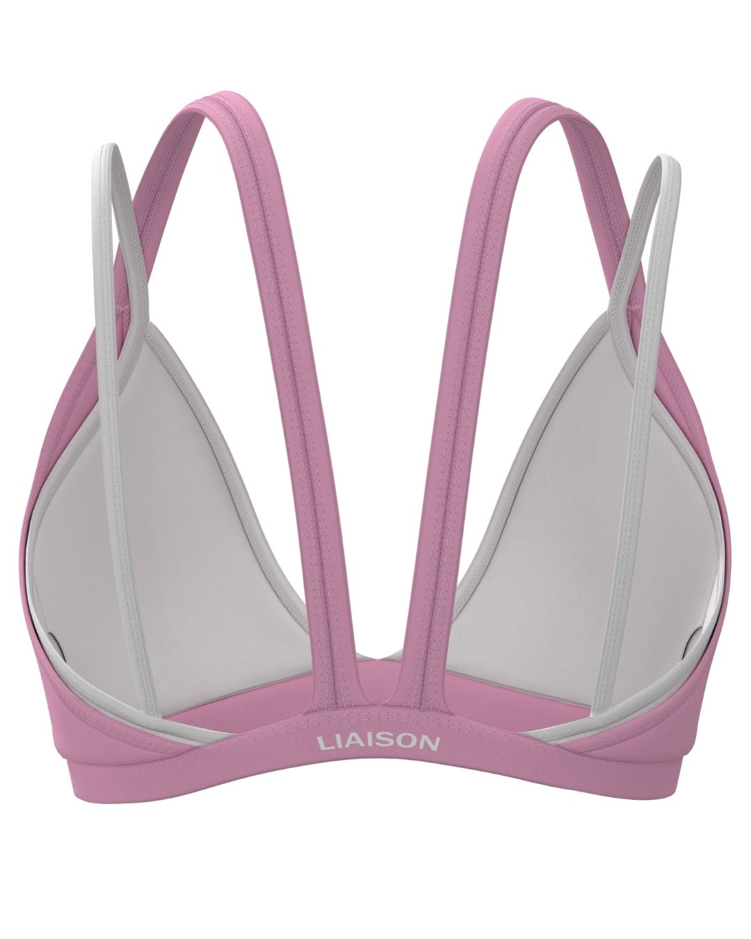 Double Layer Pulse Bra - Petal Pink & White