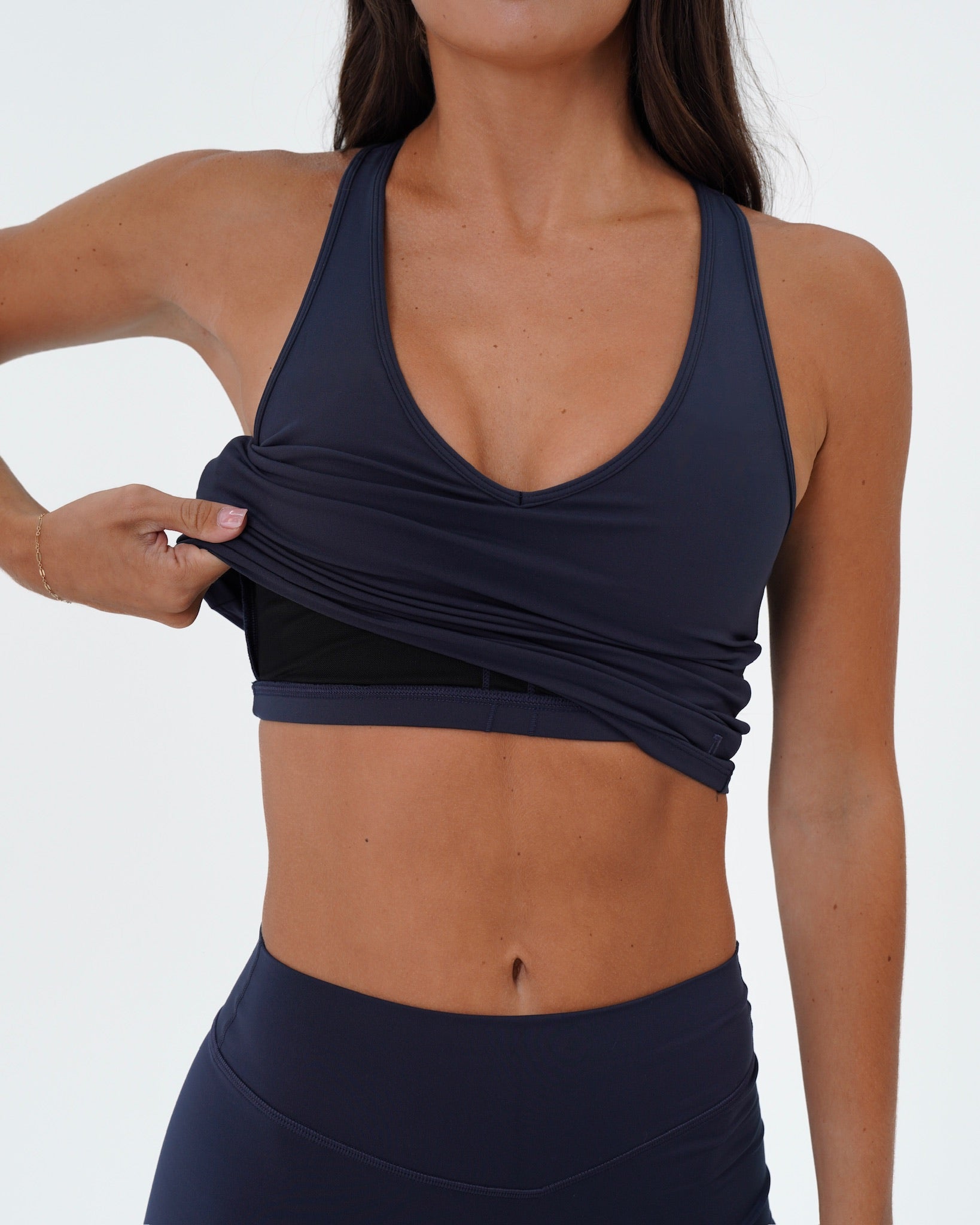 Sporty Racer Tank - Cypress