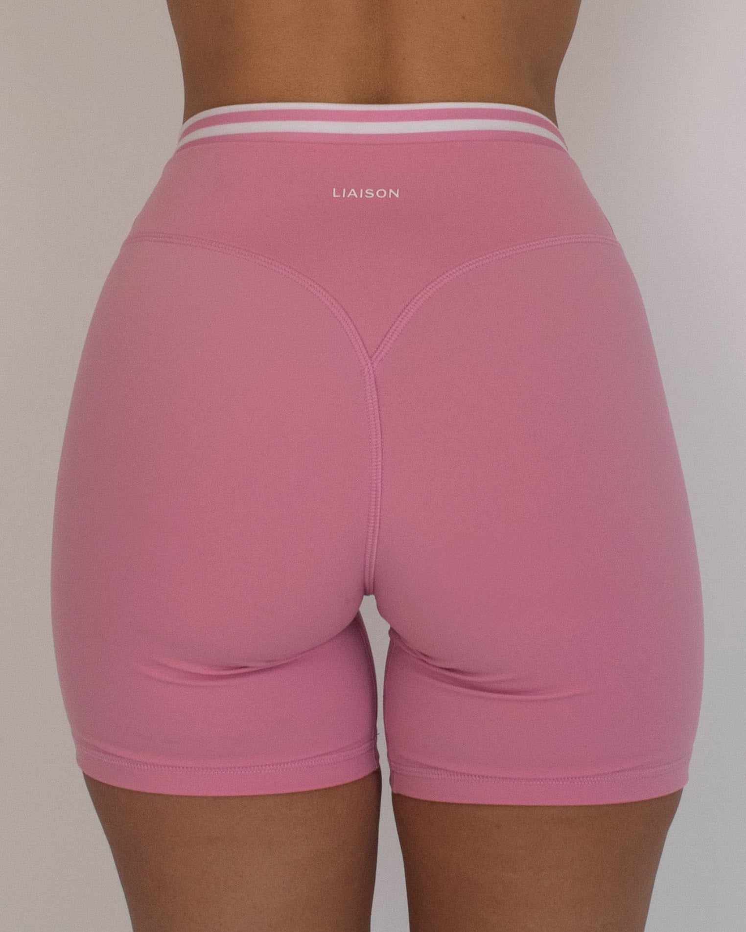 Layered Sculpt Short - Petal Pink & Stripes