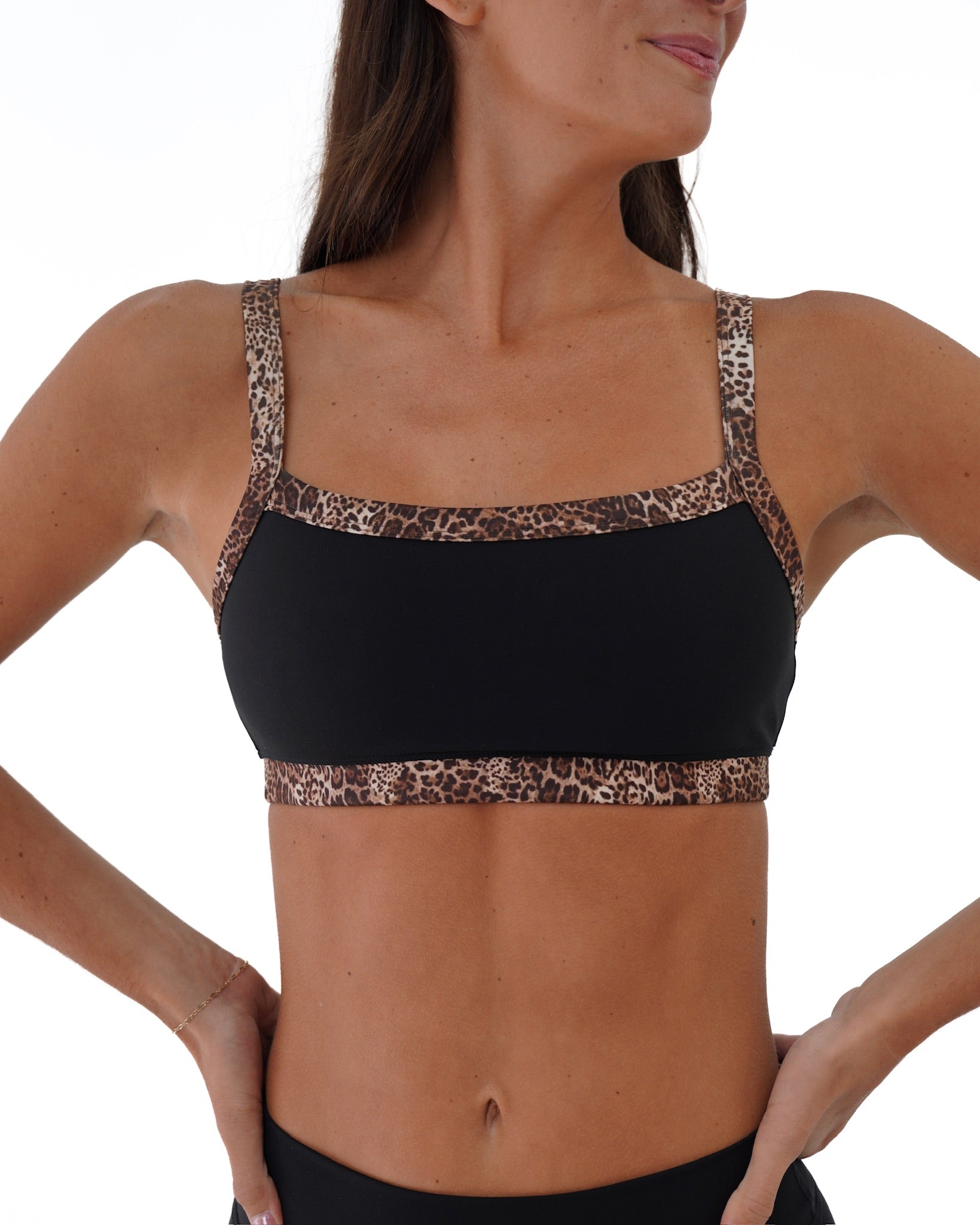 Contrast Bra - Black & Wild Side