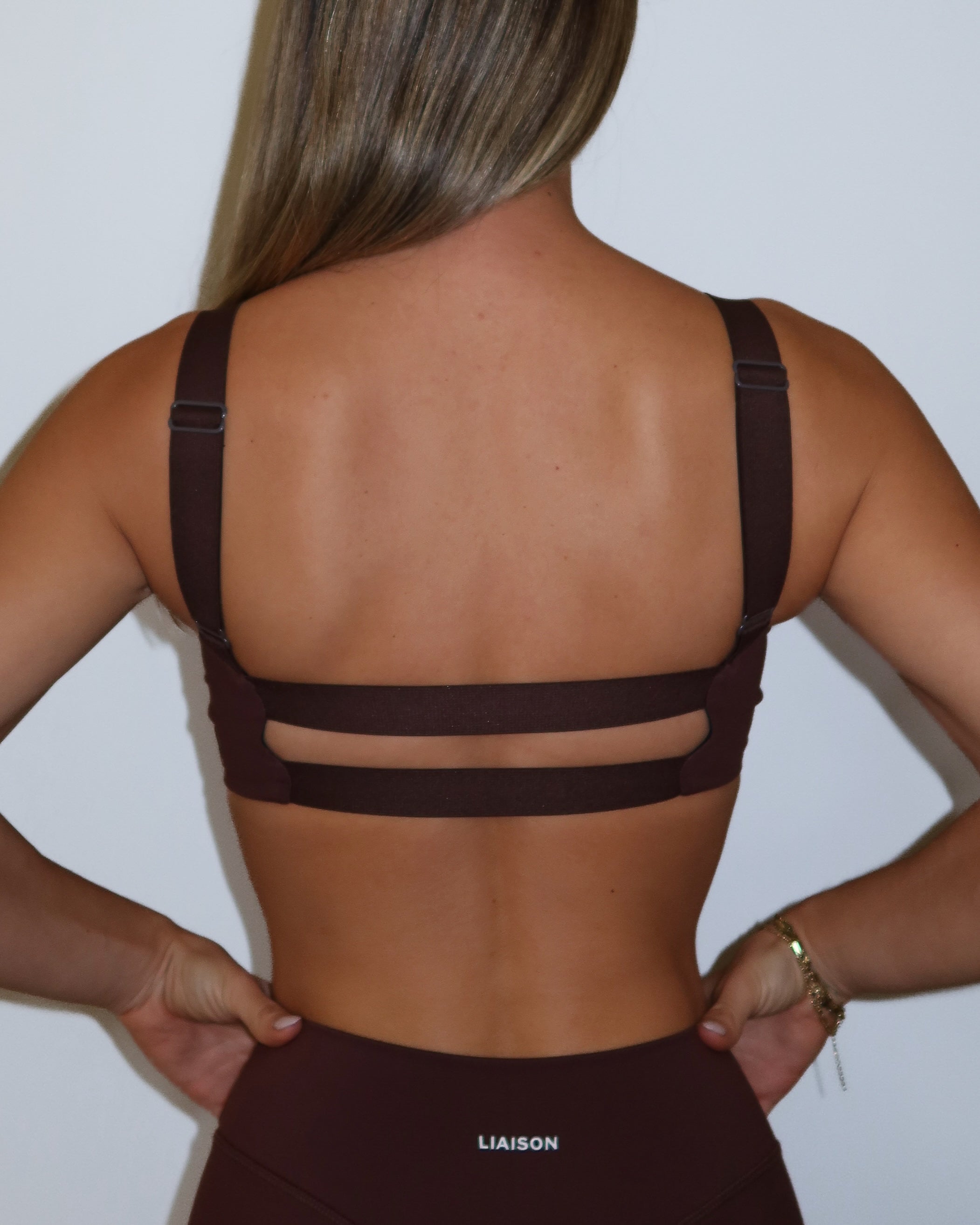 Synergy Cross Bra - Mocha Brown