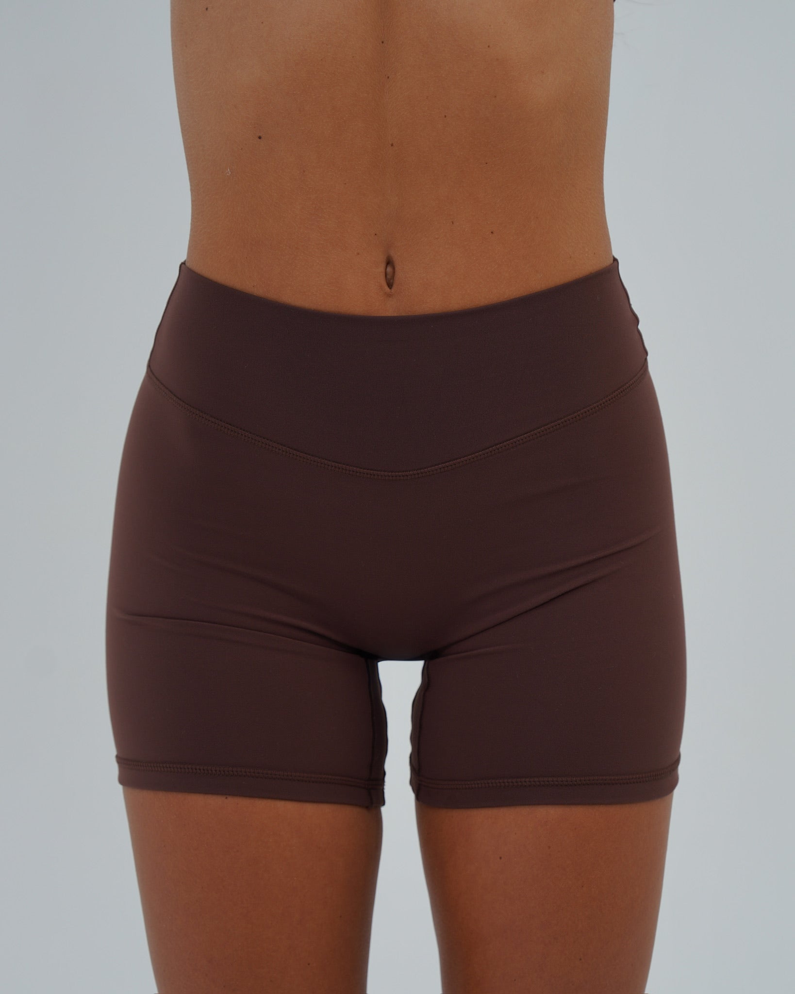 Bridge Short (text logo) - Mocha Brown