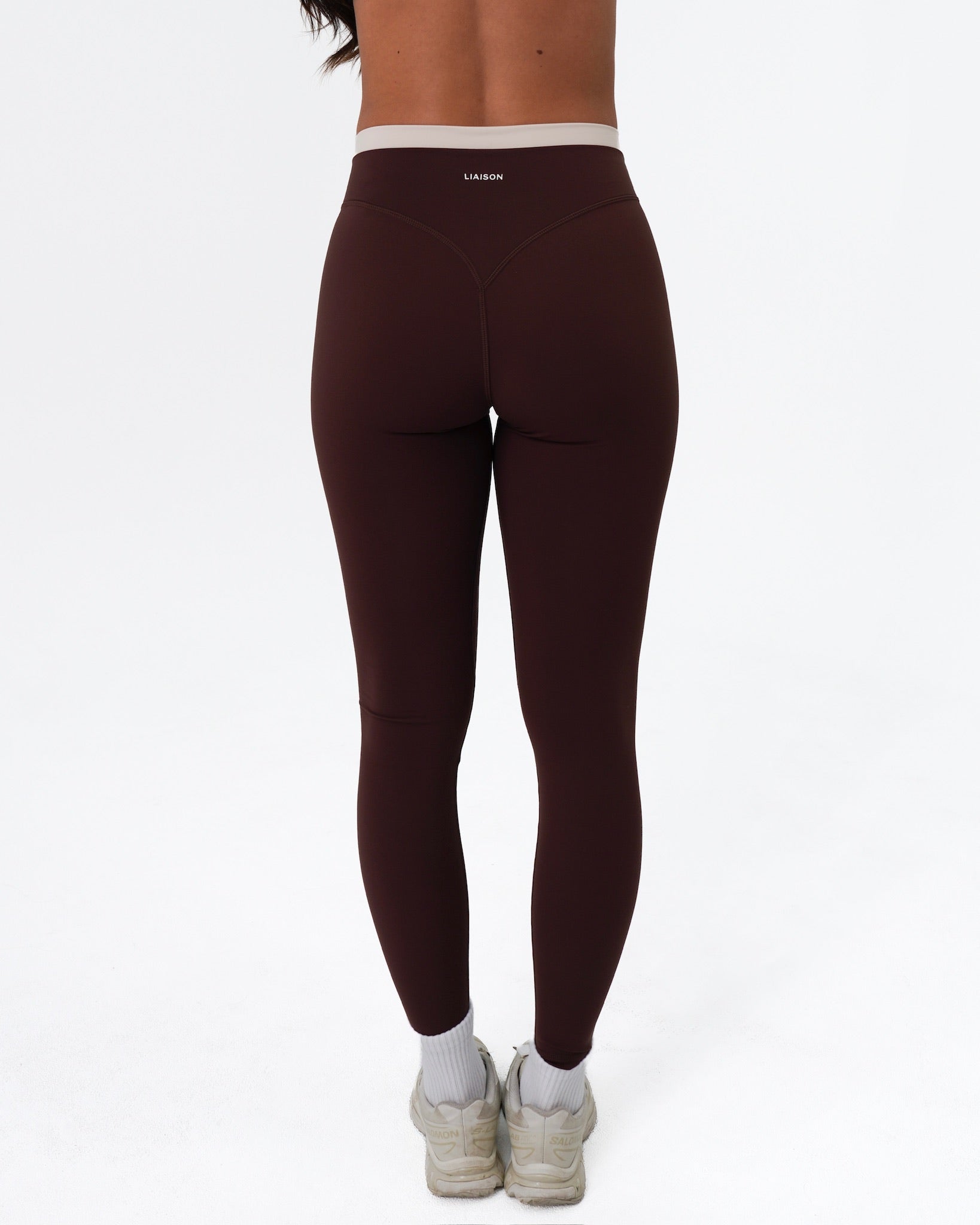 Layered Sculpt Pant V2 - Mocha Brown & Sand