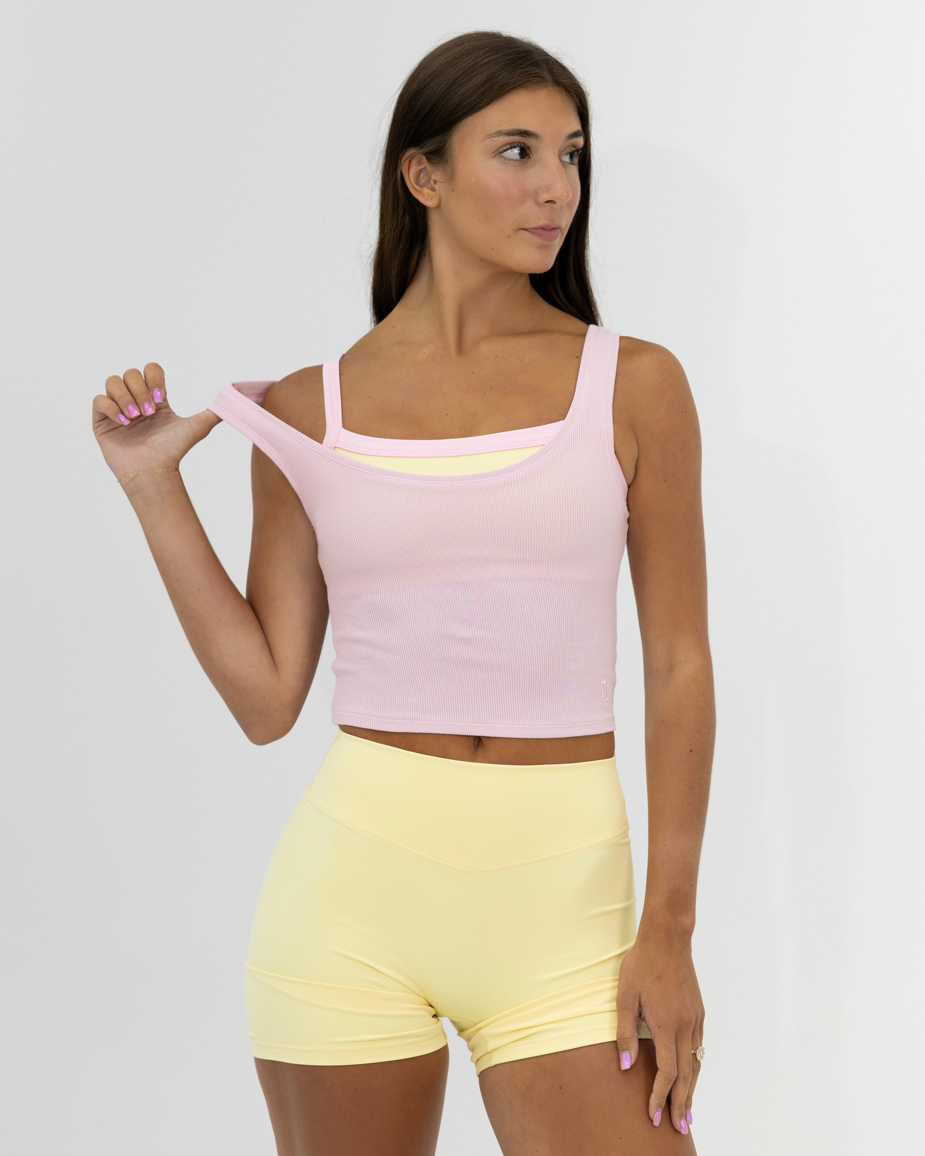 Signature Cotton Tank - Soft Pink