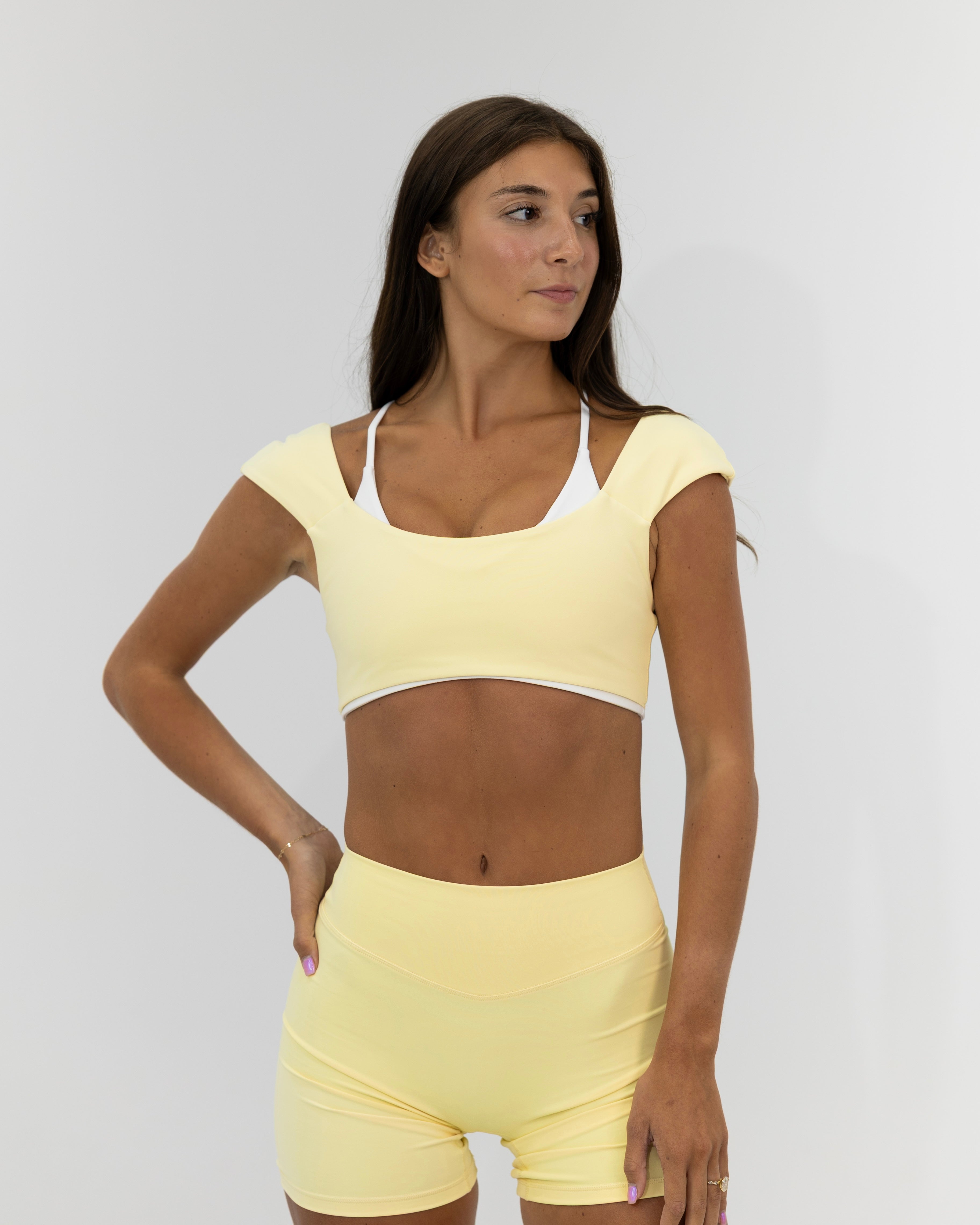 Double Layer Darling Bra - Daylight & White