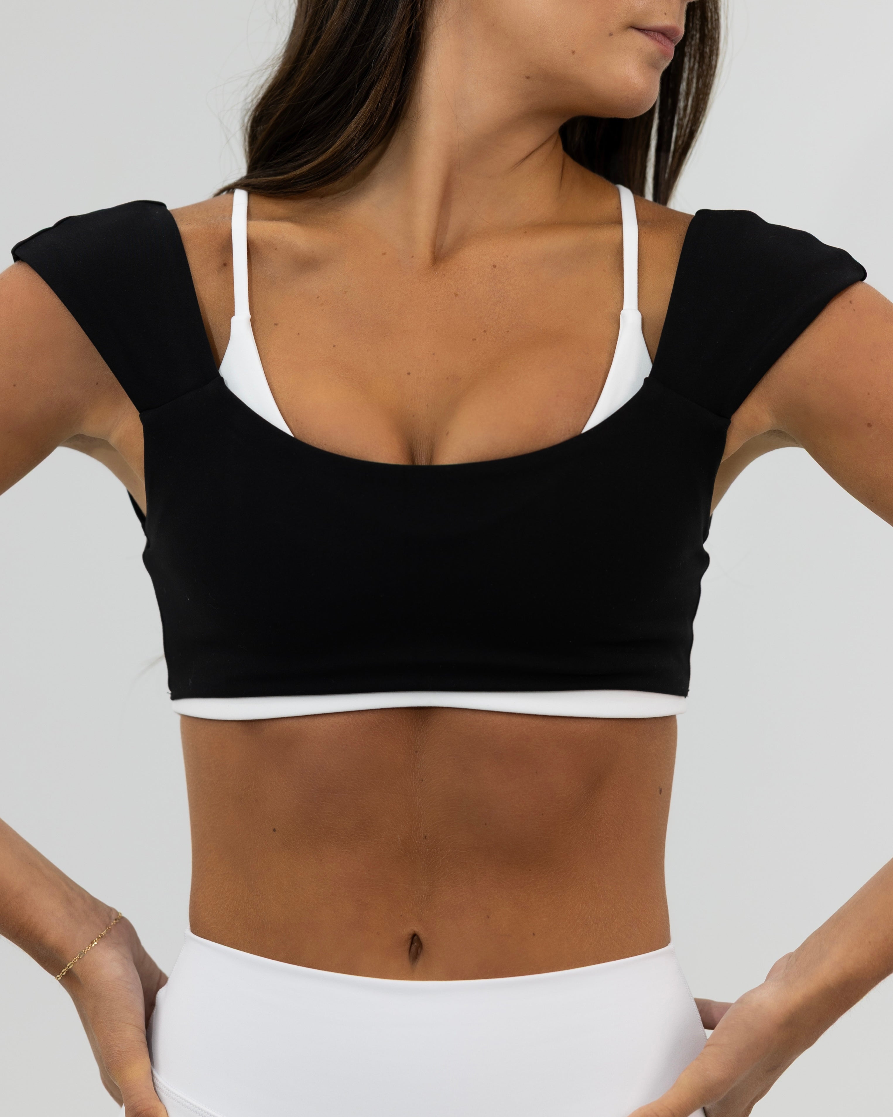 Double Layer Darling Bra - Black & White