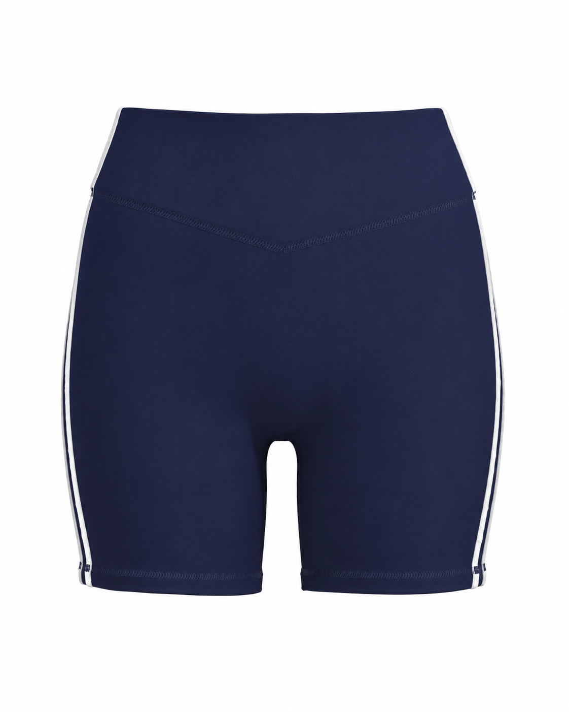 Sporty Stripe Bridge Short - Navy & White