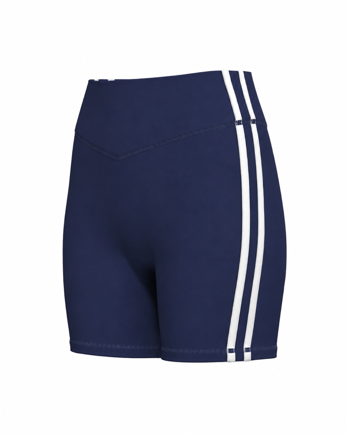 Sporty Stripe Bridge Short - Navy & White