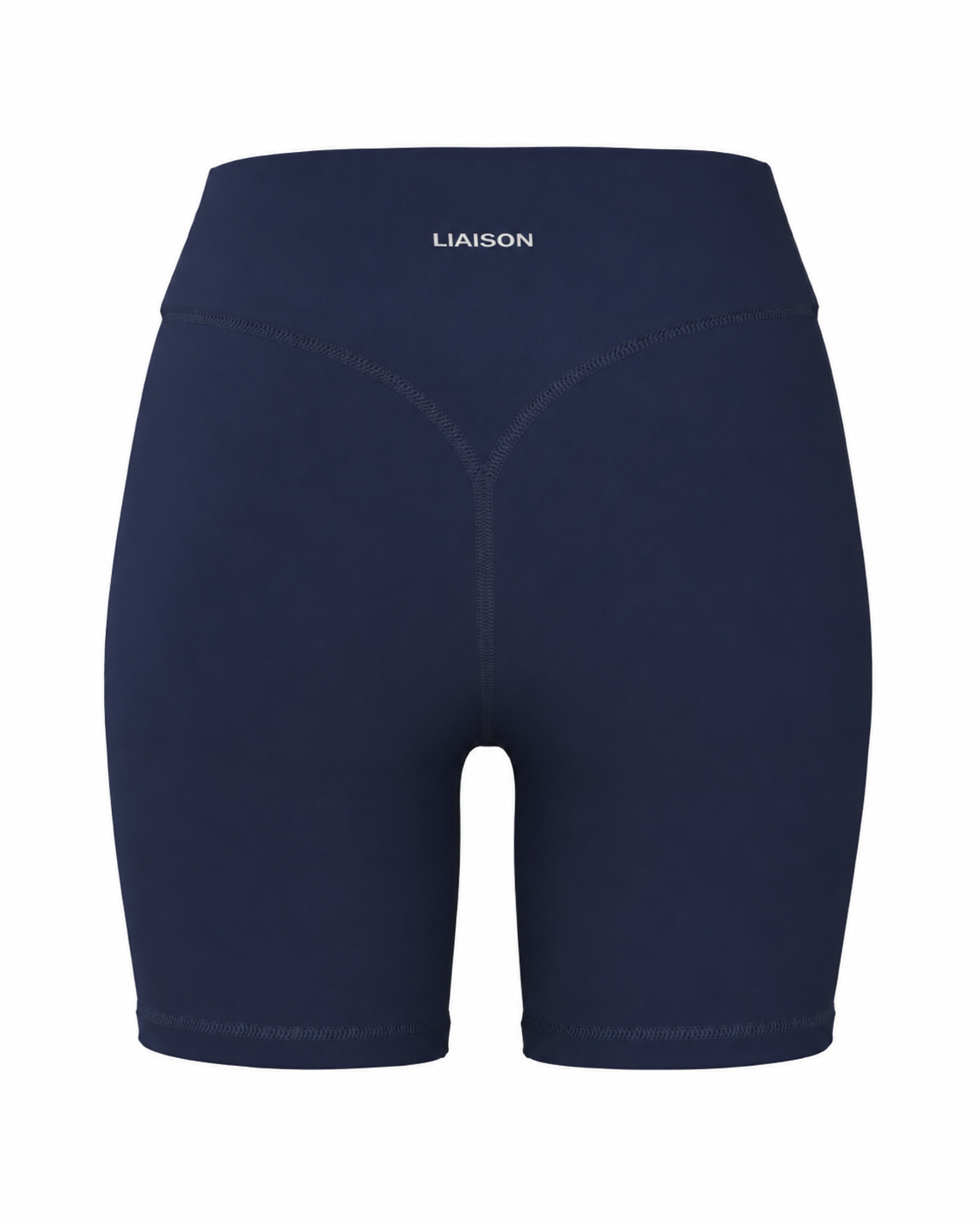 Sporty Stripe Bridge Short - Navy & White Polka Dots