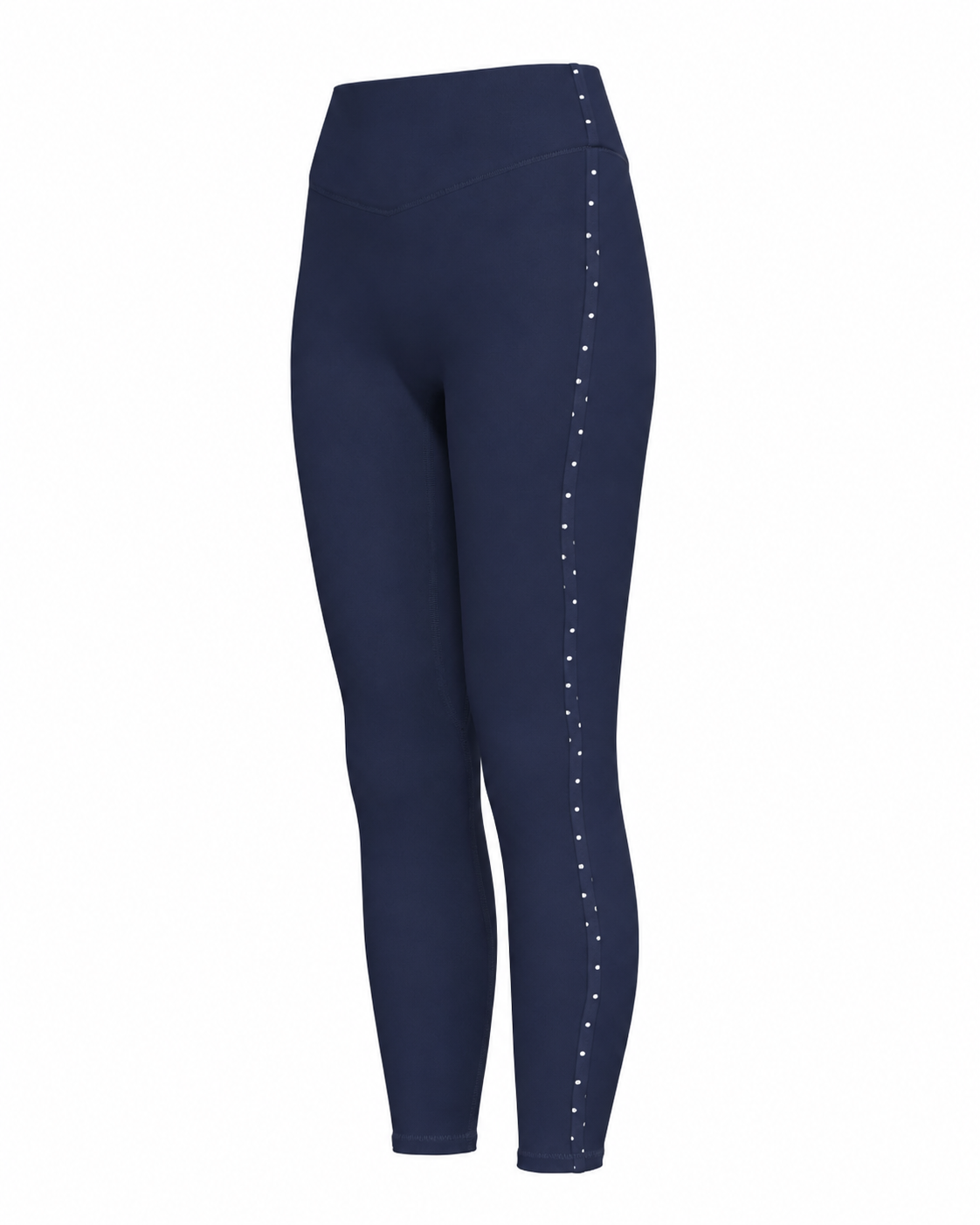 Single Stripe Bridge Pant - Navy & White Polka Dots