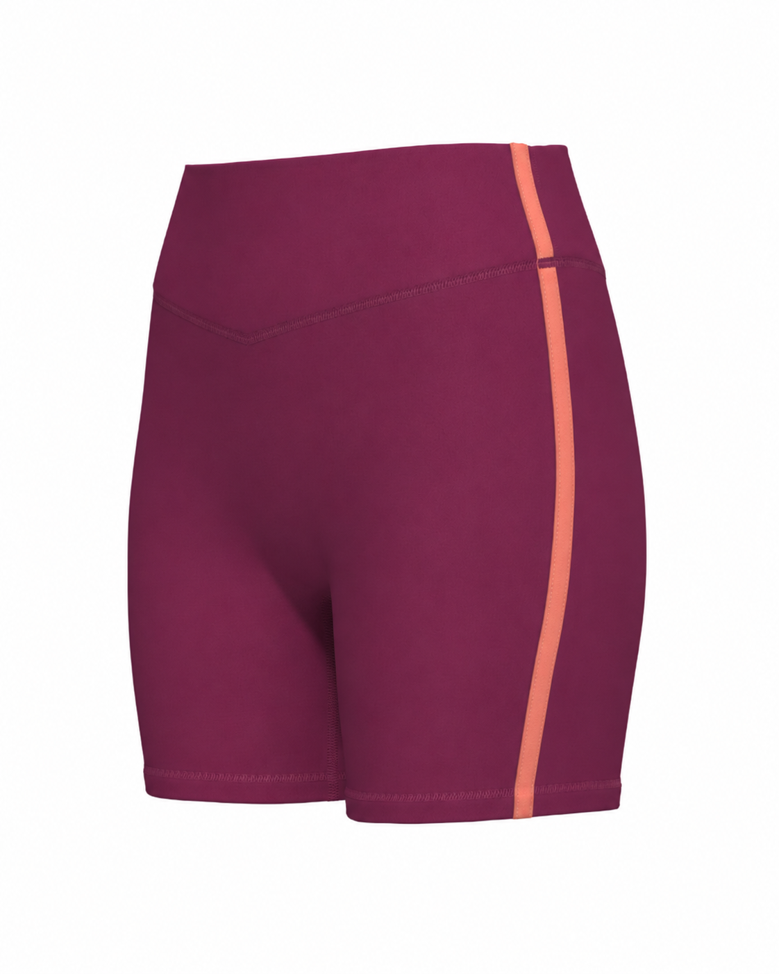 Single Stripe Bridge Short - Berry & Guava