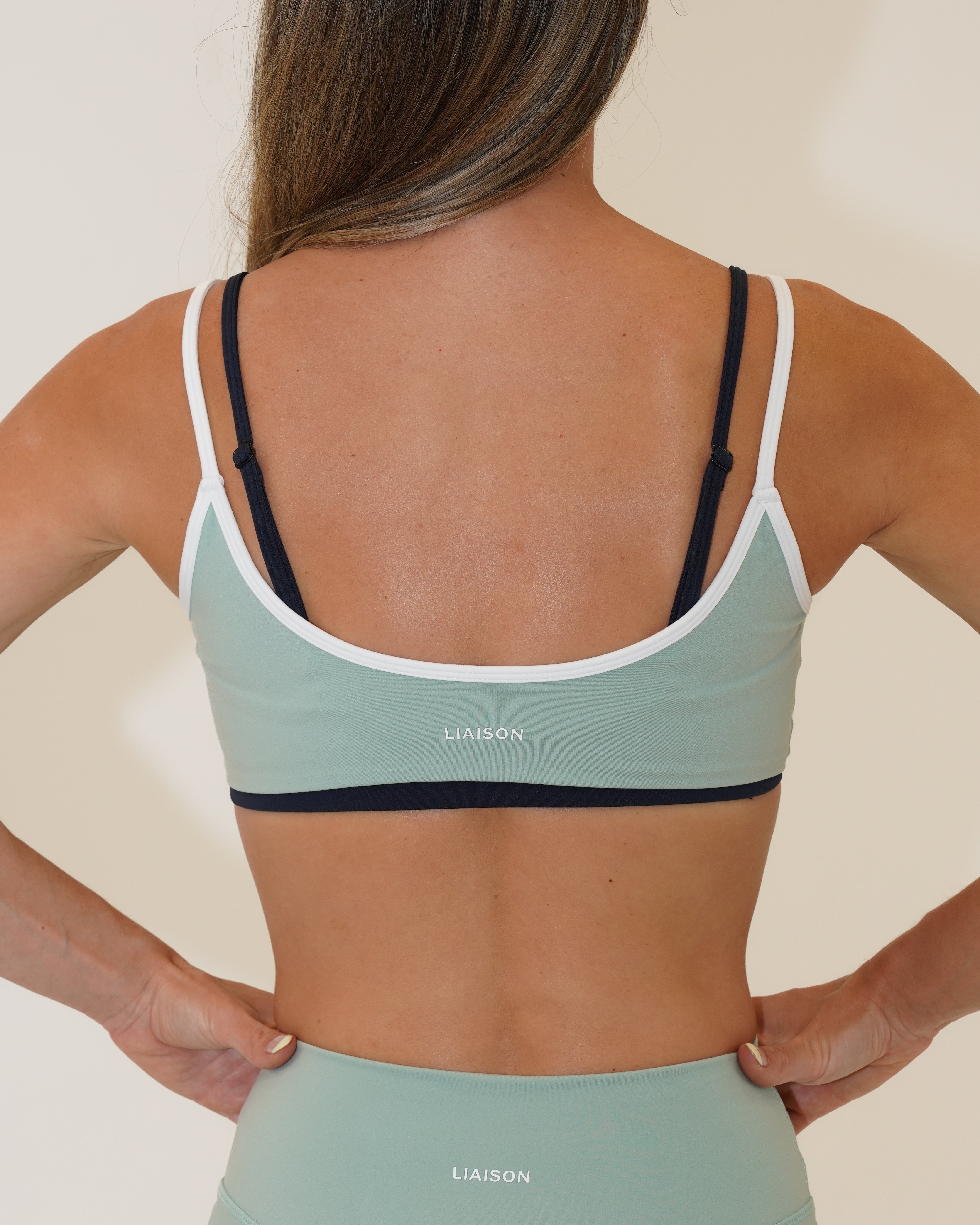 Double Layer Scoop Bra - Juniper