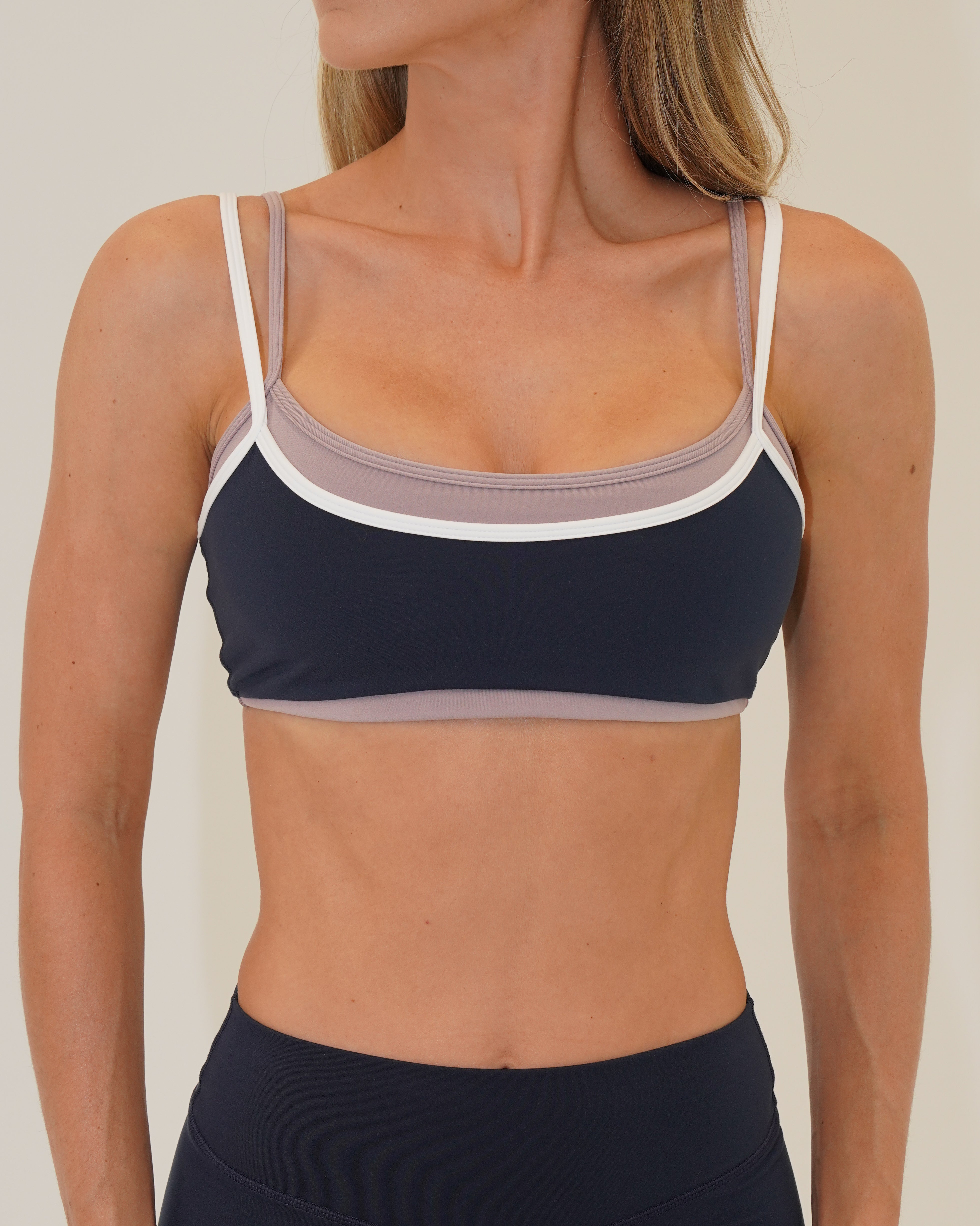 Double Layer Scoop Bra - Meadow