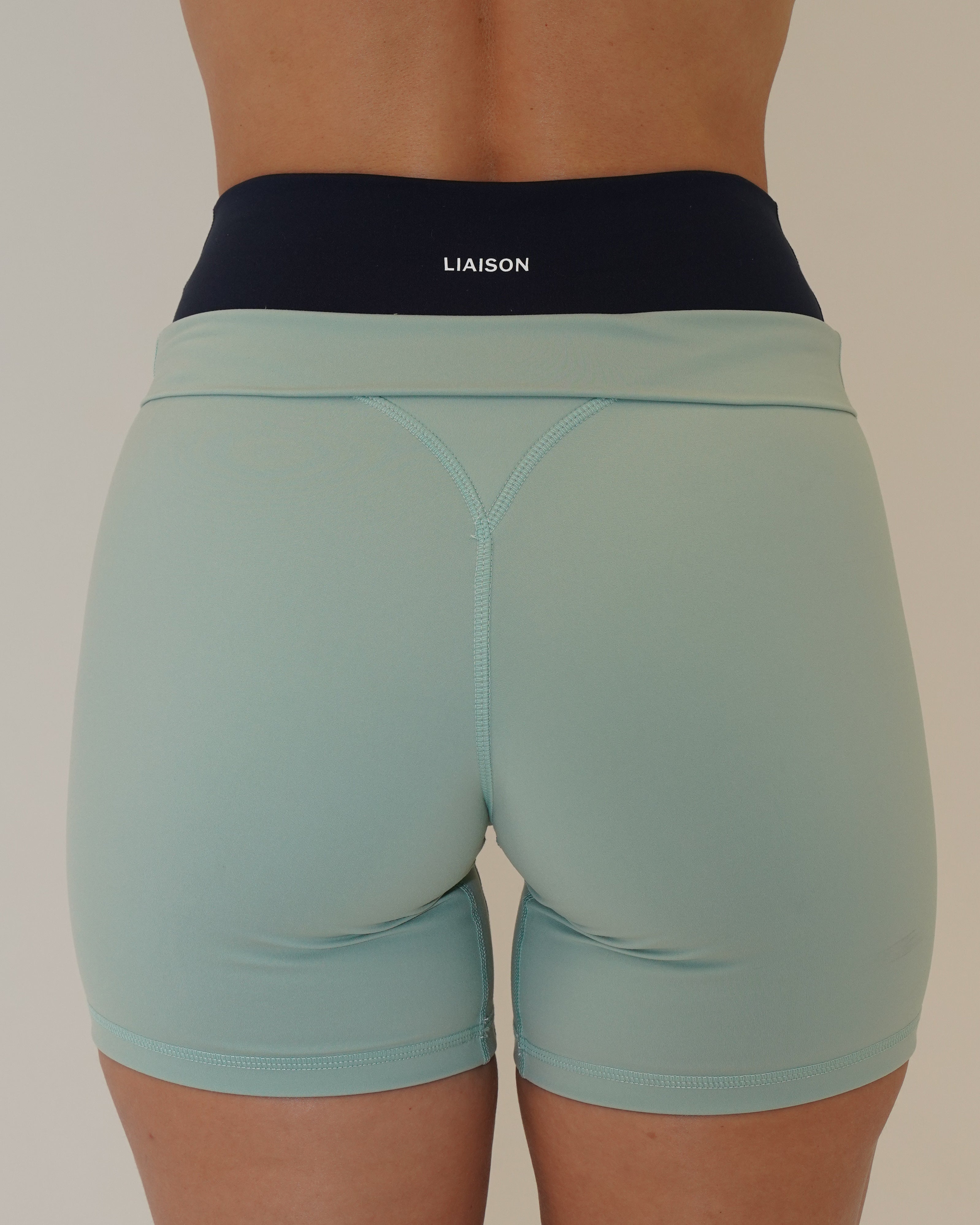 Layered Sculpt Short - Sage & Cypress