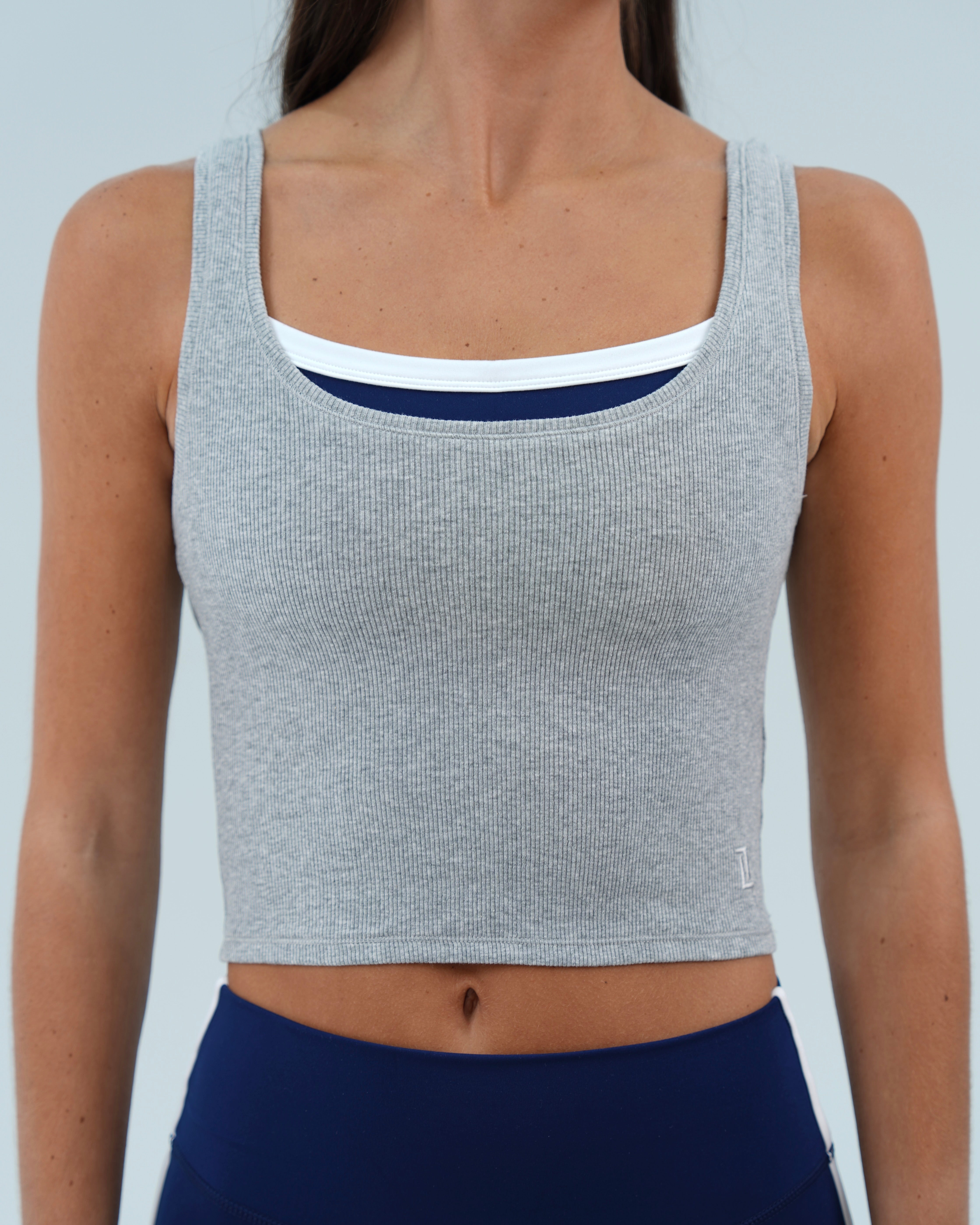 Cotton Americana Tank - Dark Heathered Gray