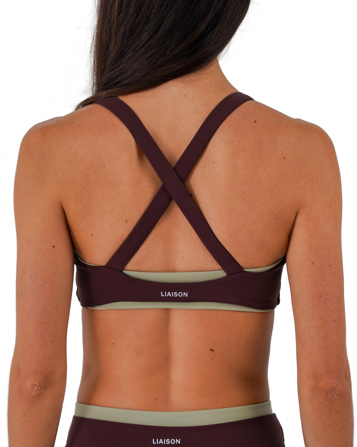Double Layer Curve Bra - Chocolate Cherry & Flora