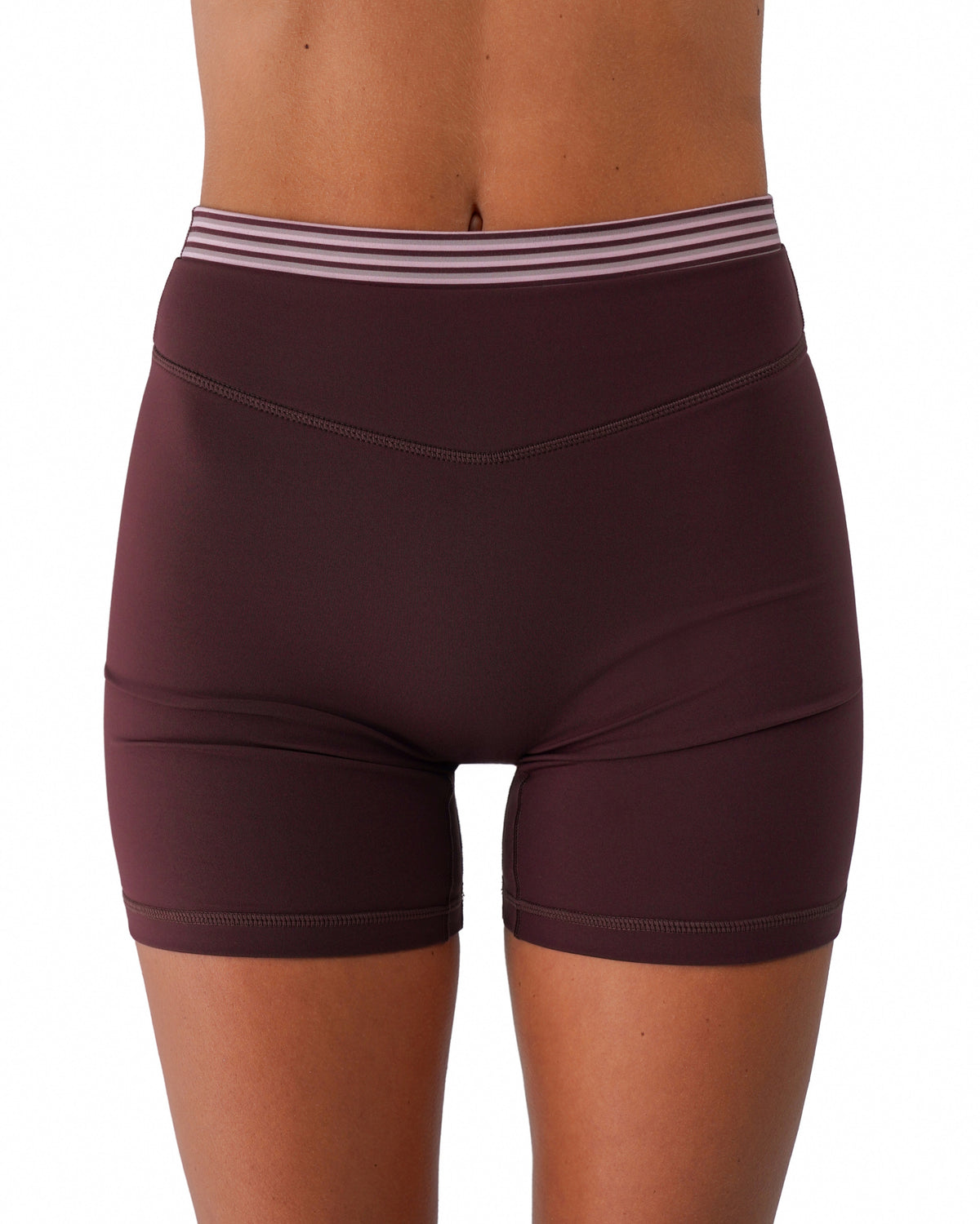 Layered Sculpt Short V2 - Chocolate Cherry & Outwest Stripes