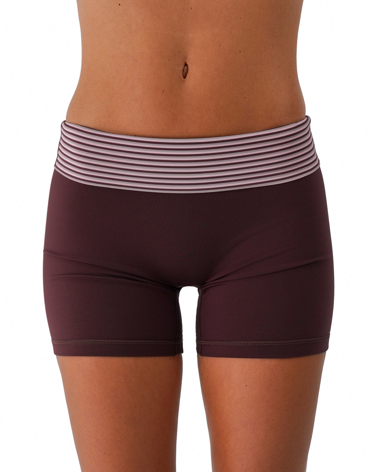 Layered Sculpt Short V2 - Chocolate Cherry & Outwest Stripes