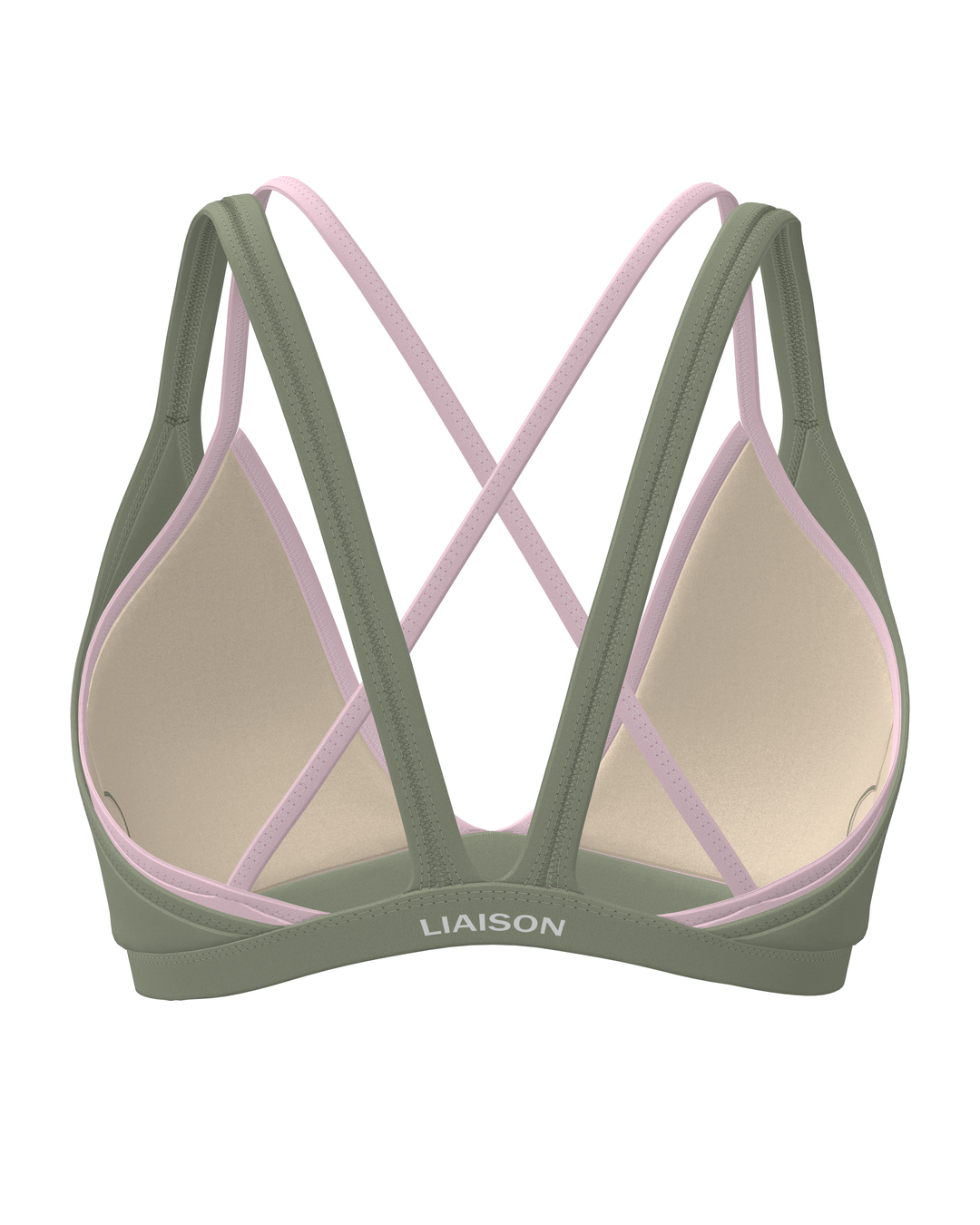 Double Layer Pulse Bra - Flora & Soft Pink