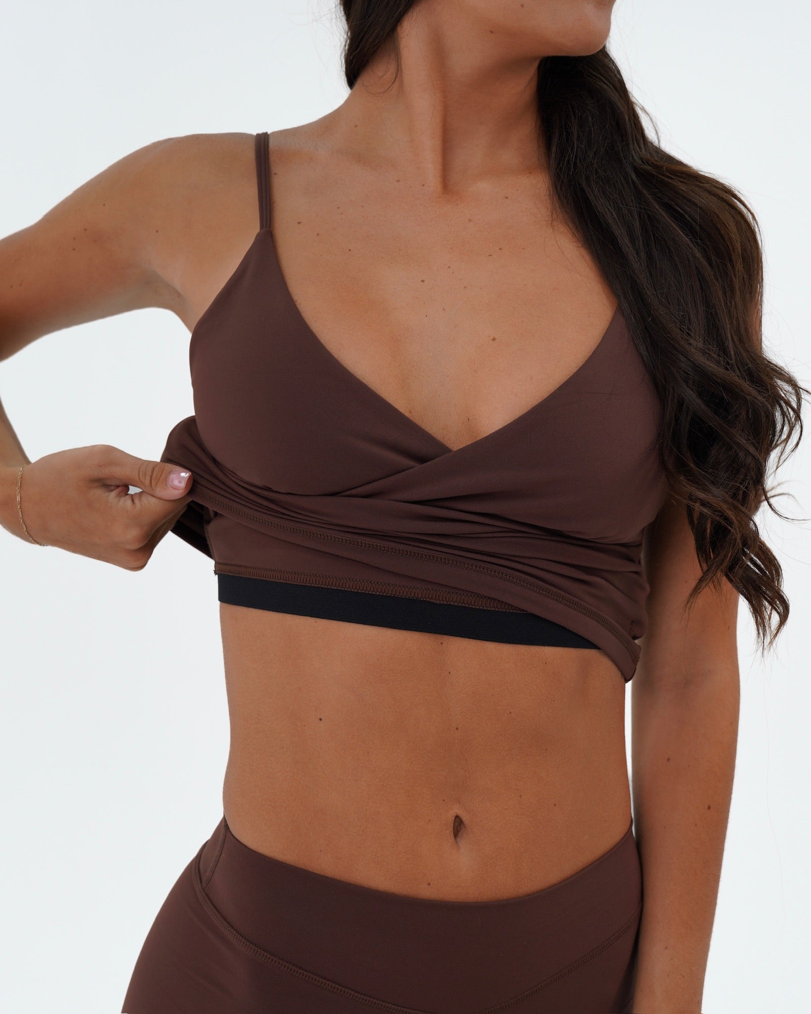 Cami Crop - Mocha Brown