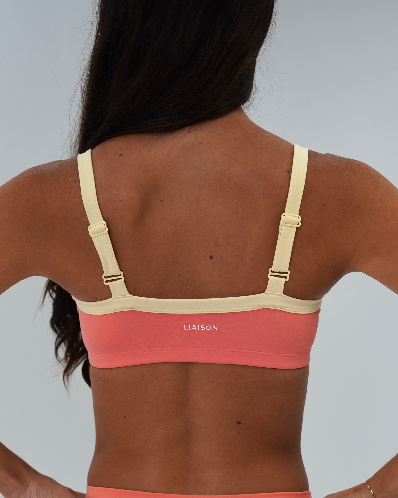 Basic Contrast Bra - Guava & Daylight