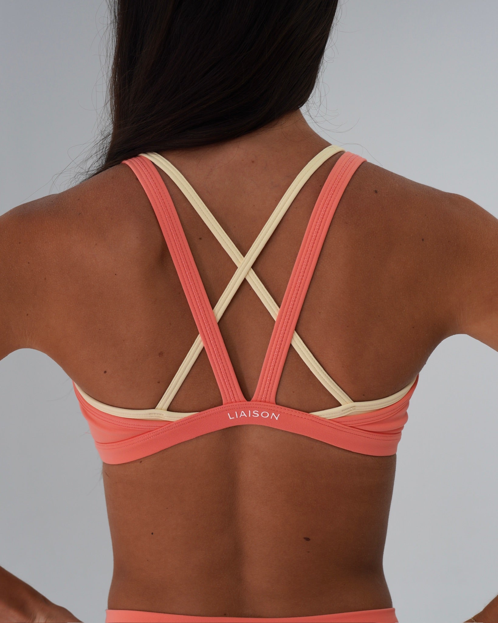 Double Layer Pulse Bra - Guava & Daylight