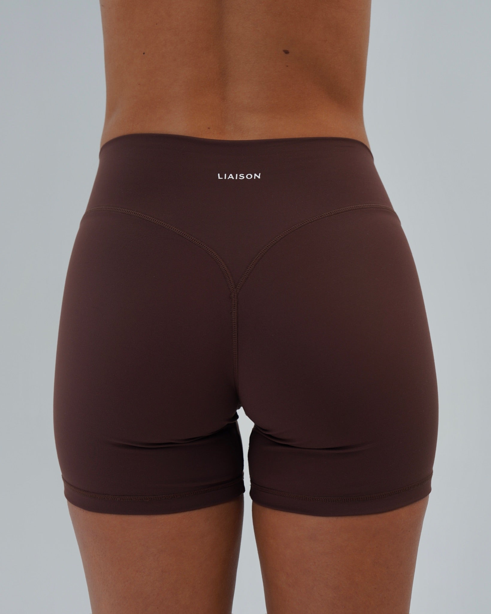 Single Stripe Bridge Short - Mocha Brown & Daylight
