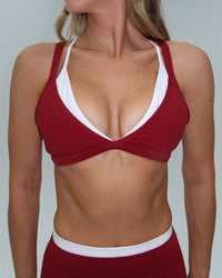 Double Layer Pulse Bra - Kiss & White