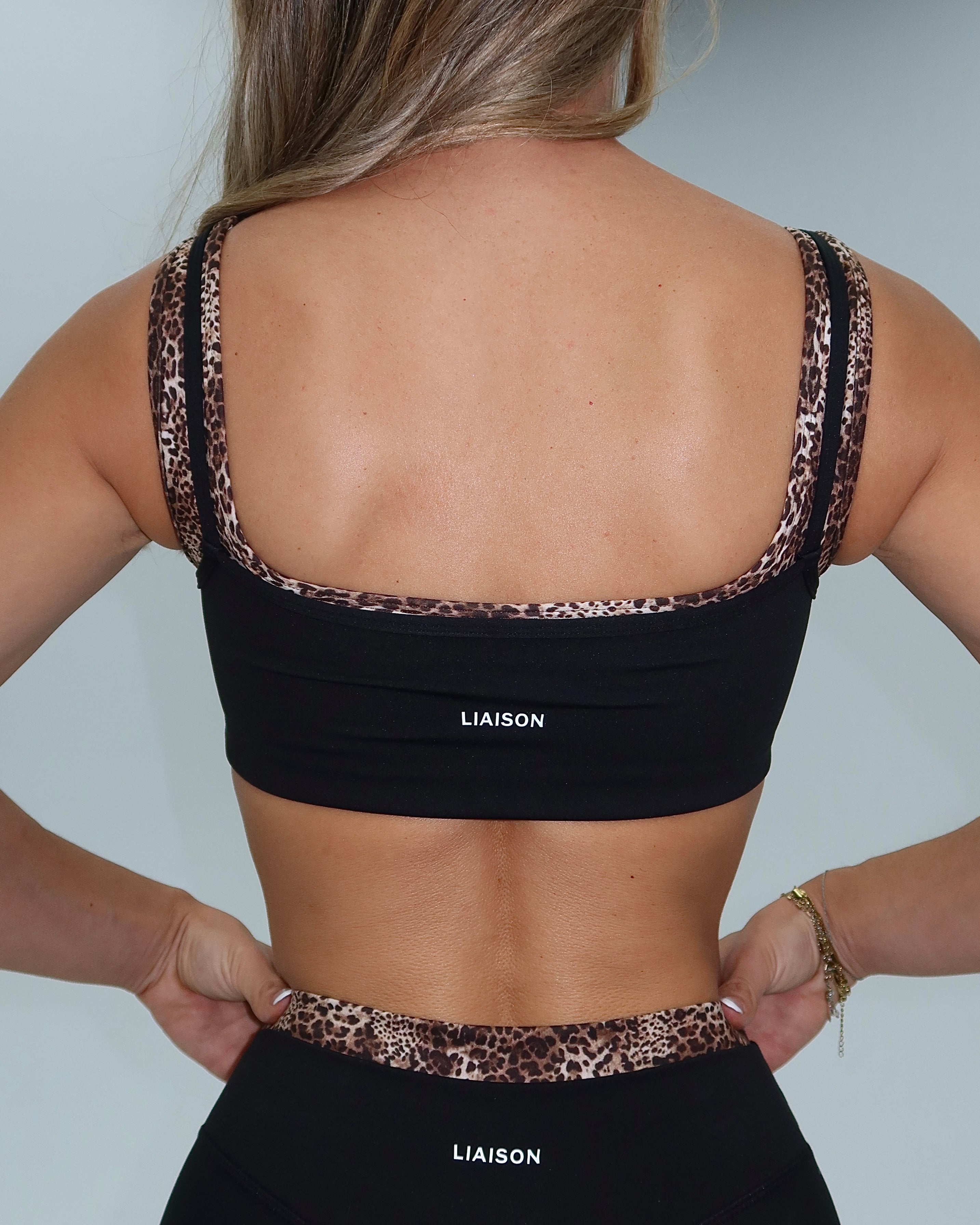 Double Layer Core Bra - Black & Wild Side