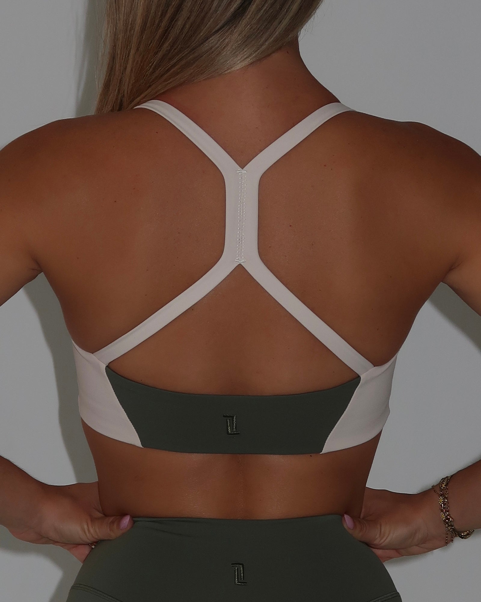 Impact Y Bra - Palm & Sand