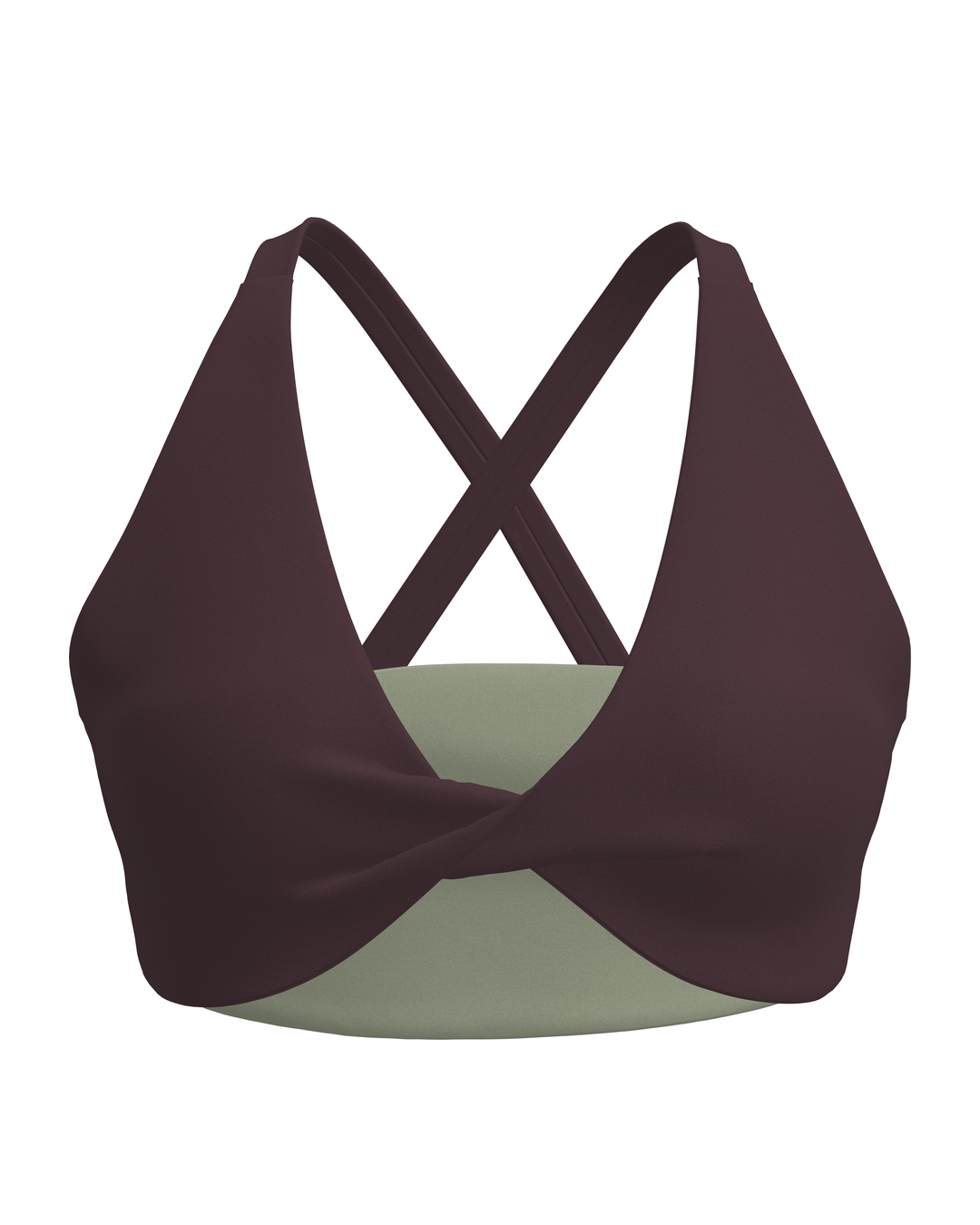 Double Layer Curve Bra - Chocolate Cherry & Flora