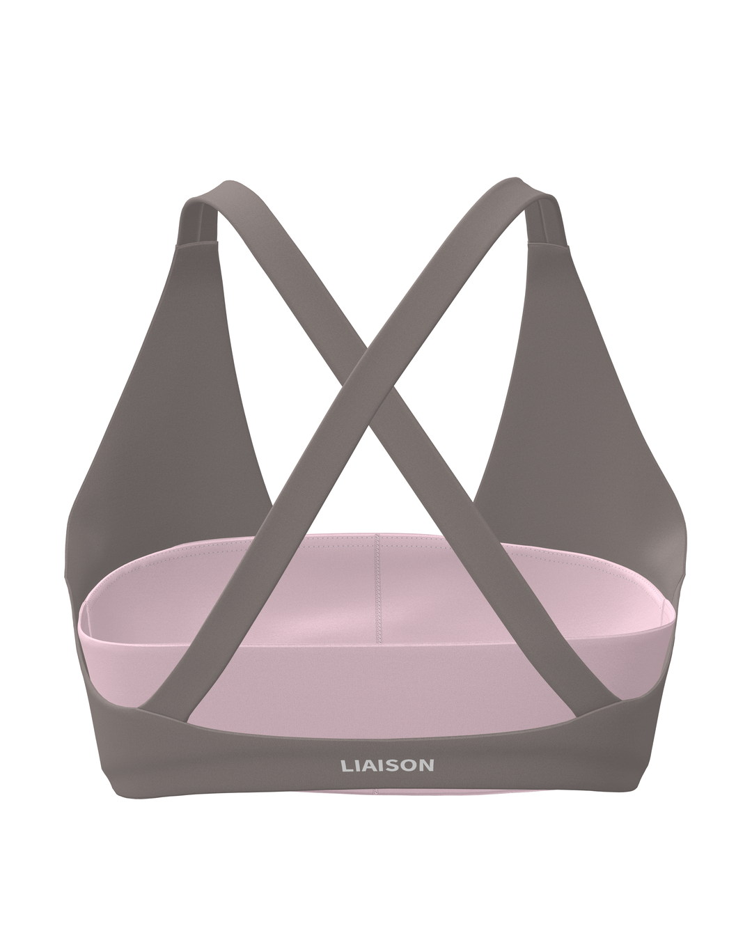 Double Layer Curve Bra - Truffle & Soft Pink