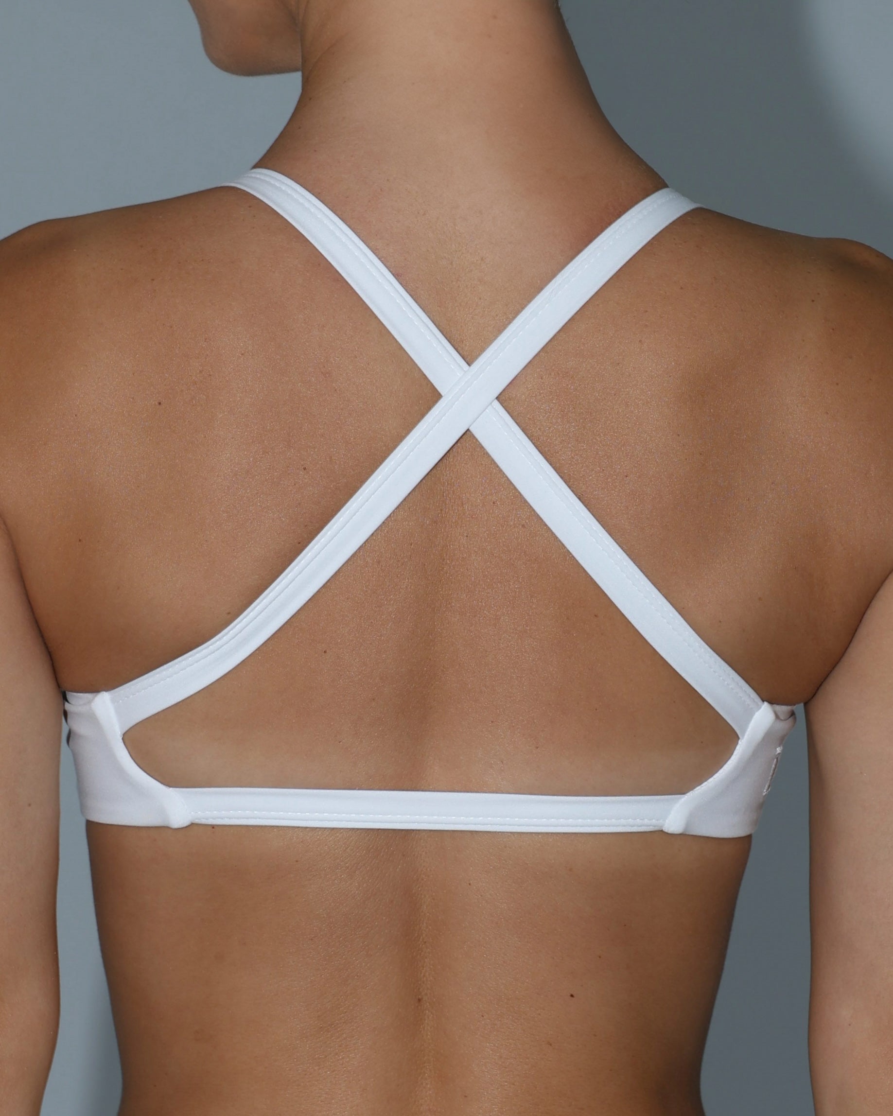 Scrunch Bra - White