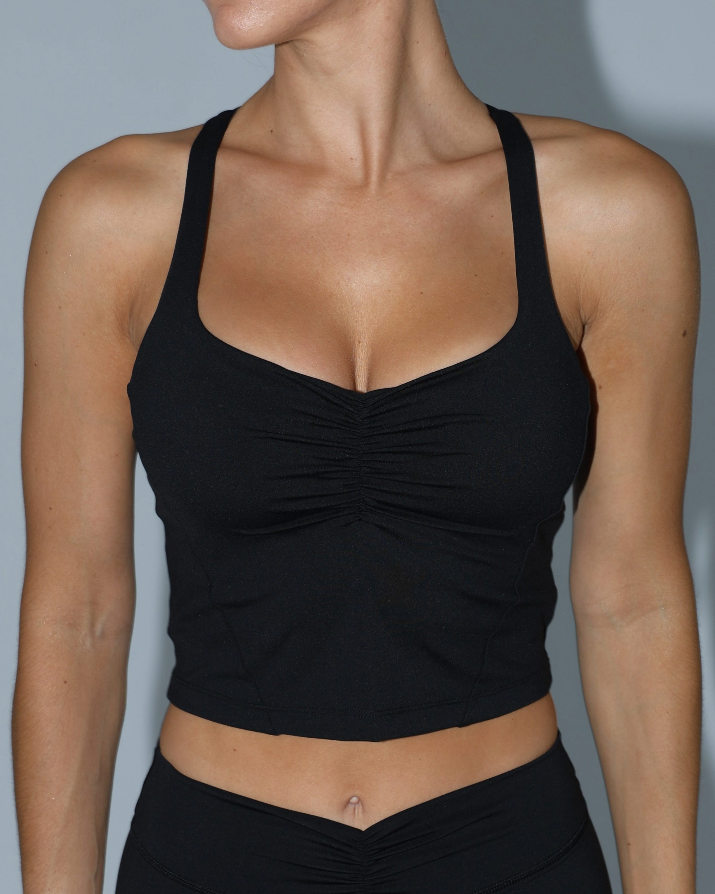 Scrunch Tank - Black